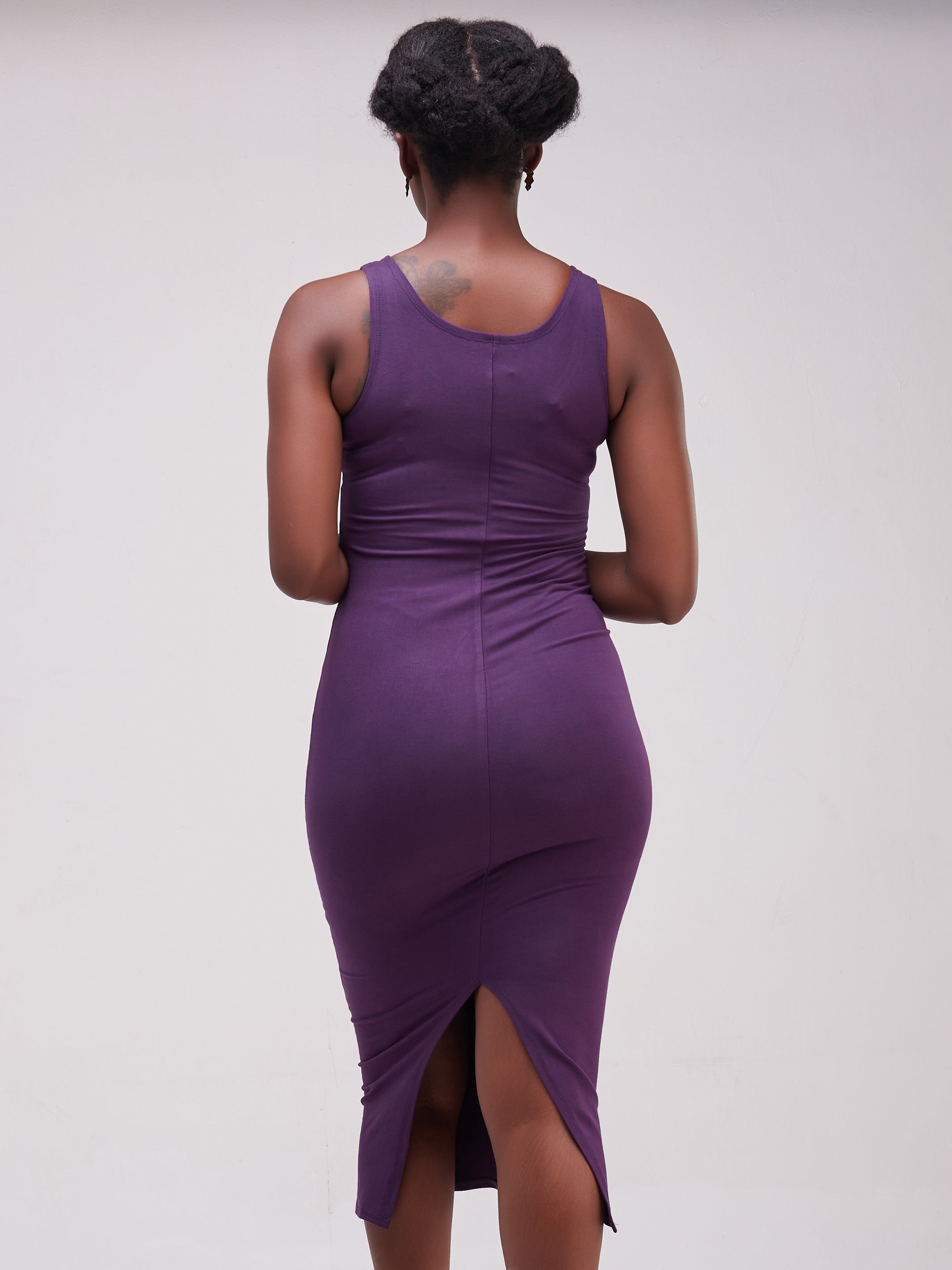 Vivo Basic Sleeveless Kim Bodycon - Purple