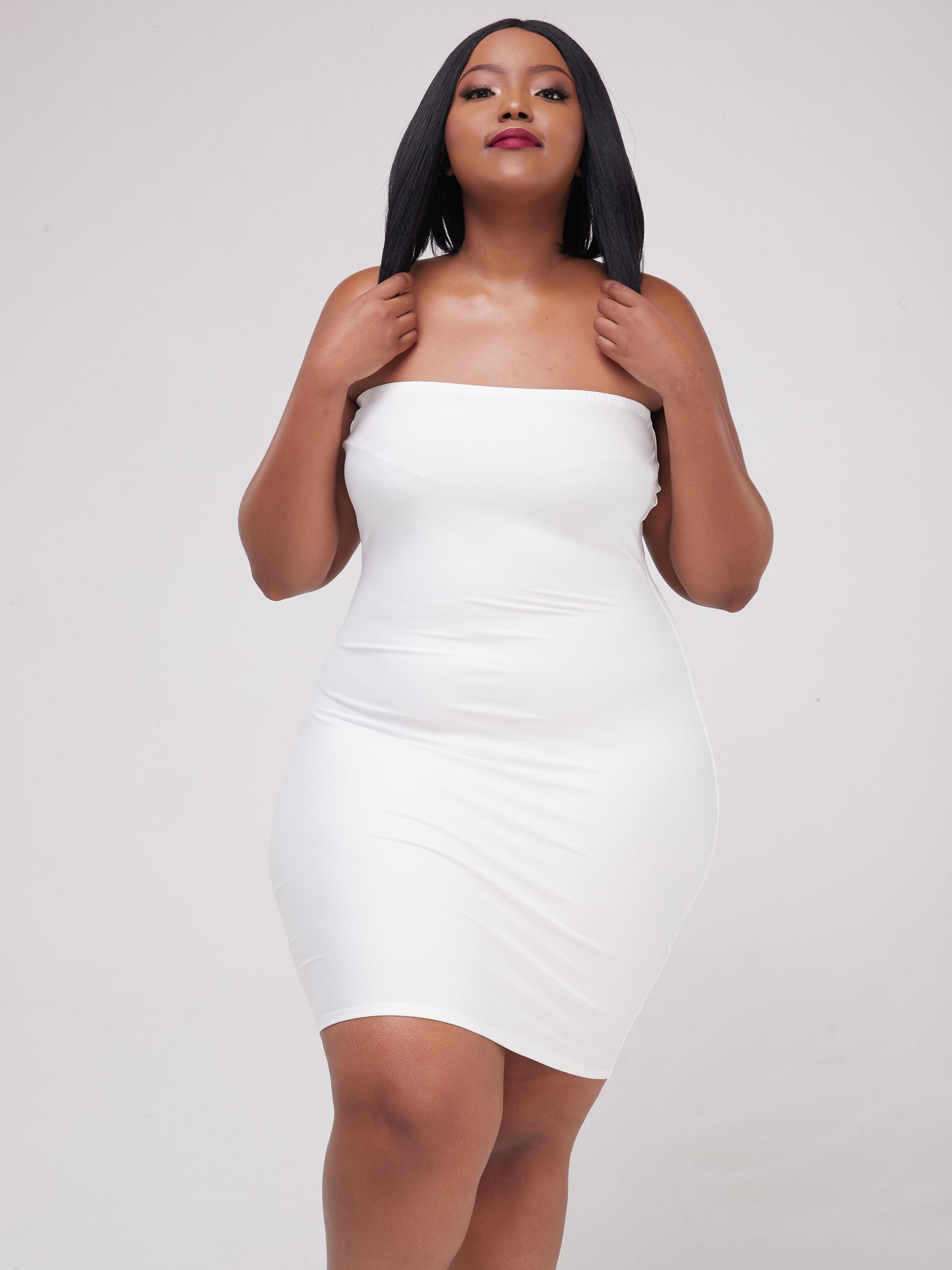 Zoya Essentials Strapless Mini Bodycon - White