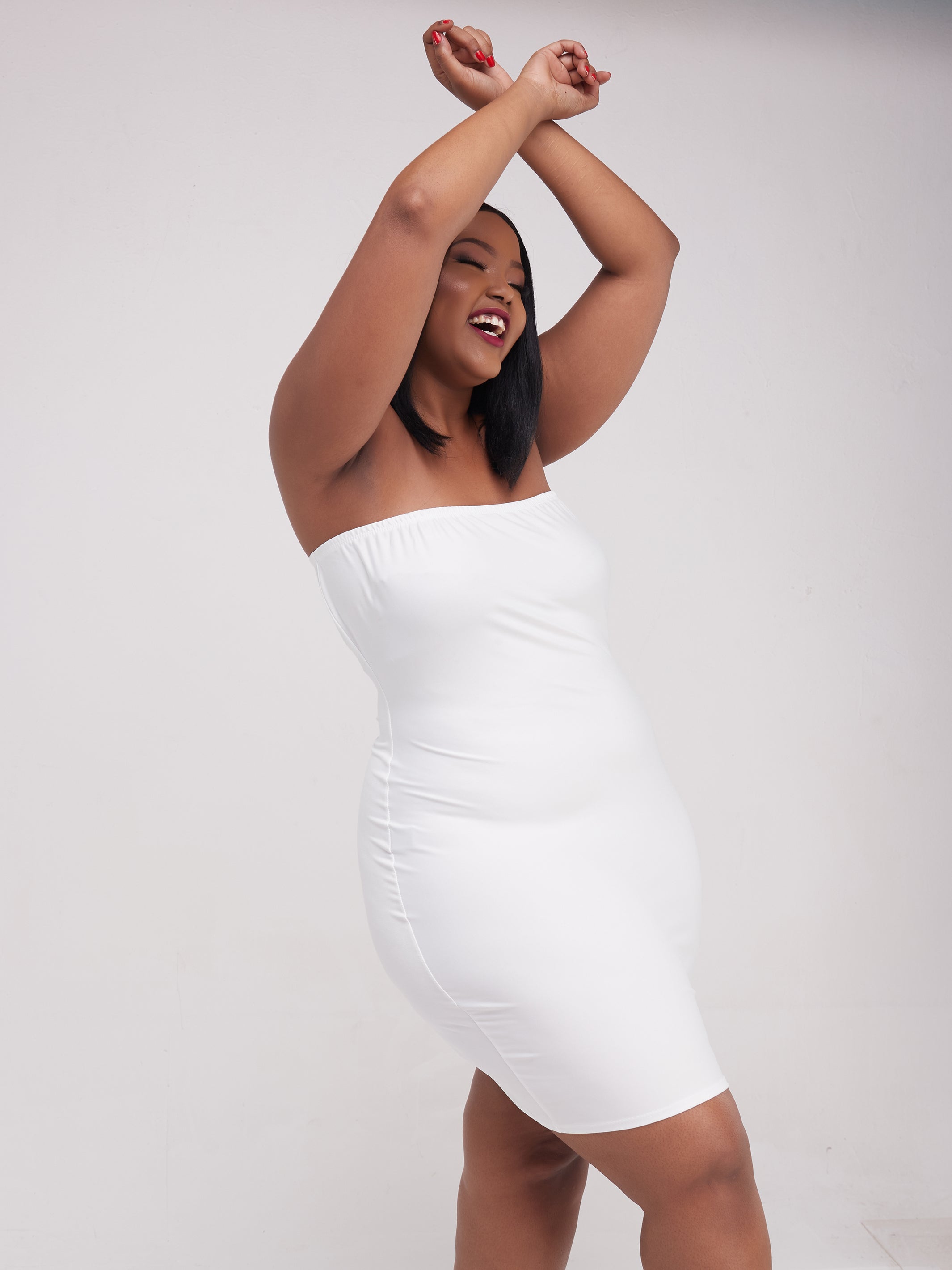 Zoya Essentials Strapless Mini Bodycon - White