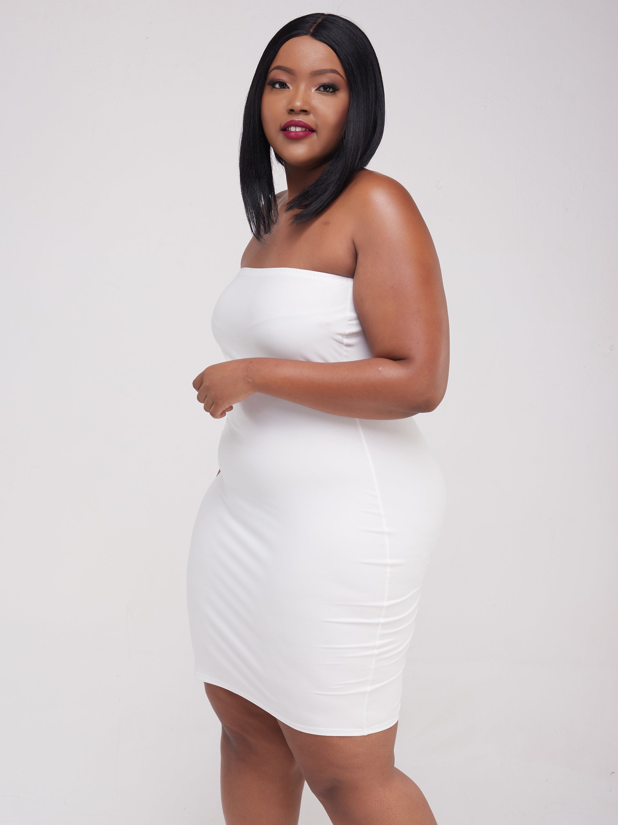 Zoya Essentials Strapless Mini Bodycon - White