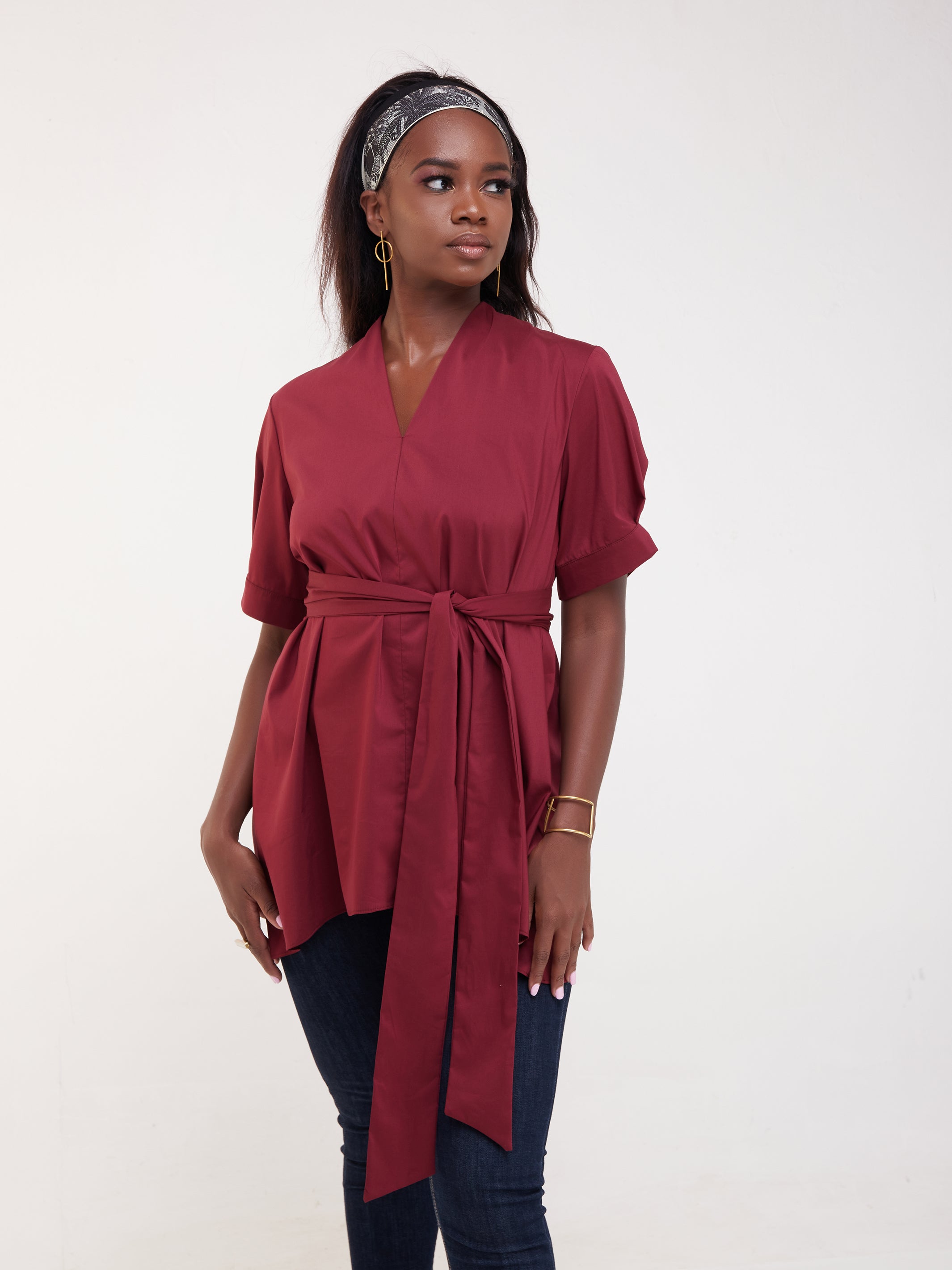Safari Huru High-Low Top - Maroon