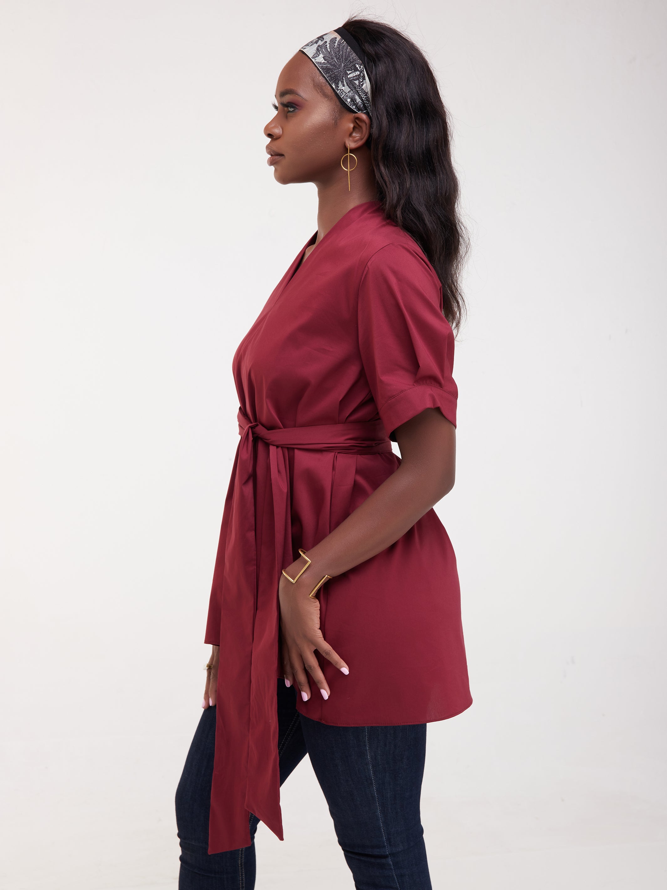 Safari Huru High-Low Top - Maroon