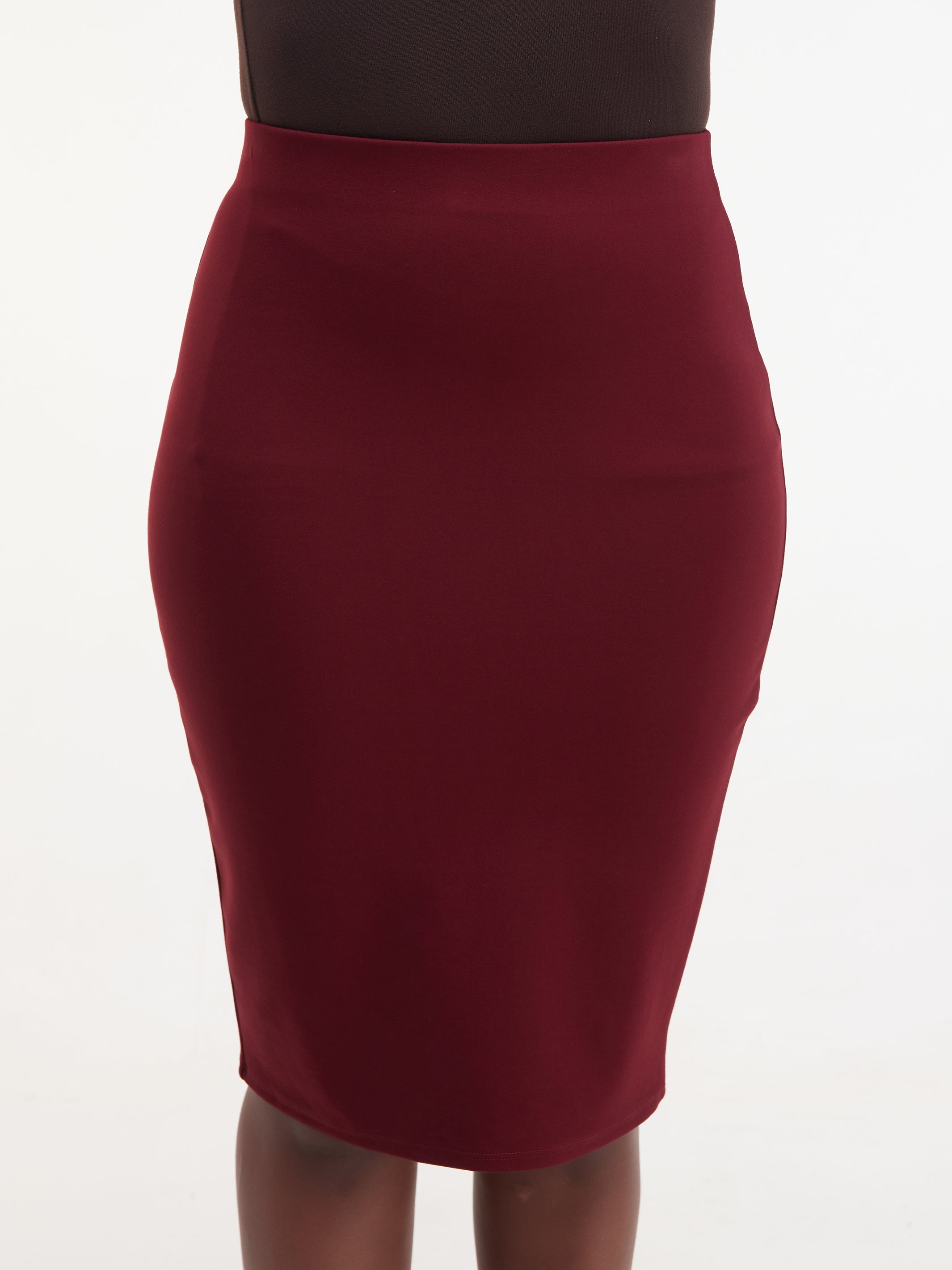Vivo Basic Waridi Pencil Skirt - Maroon