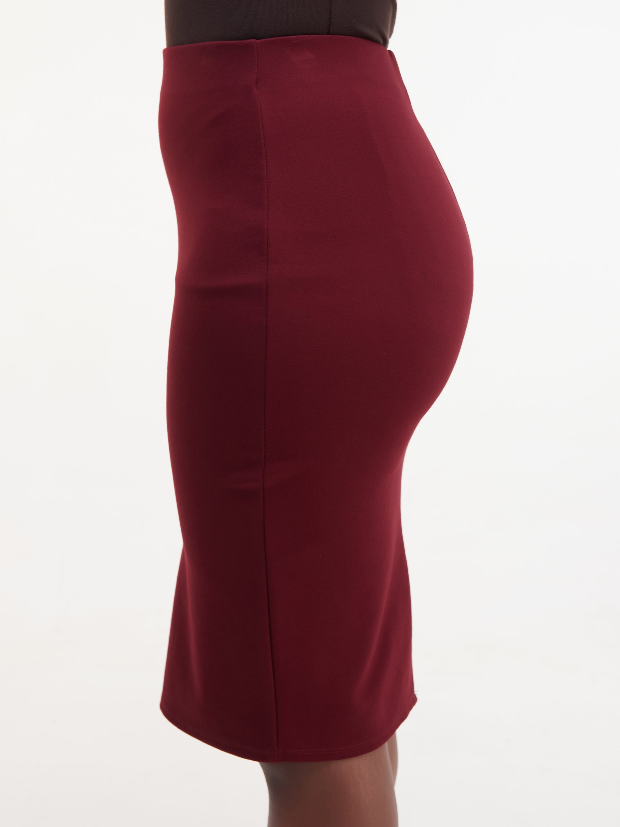 Vivo Basic Waridi Pencil Skirt - Maroon