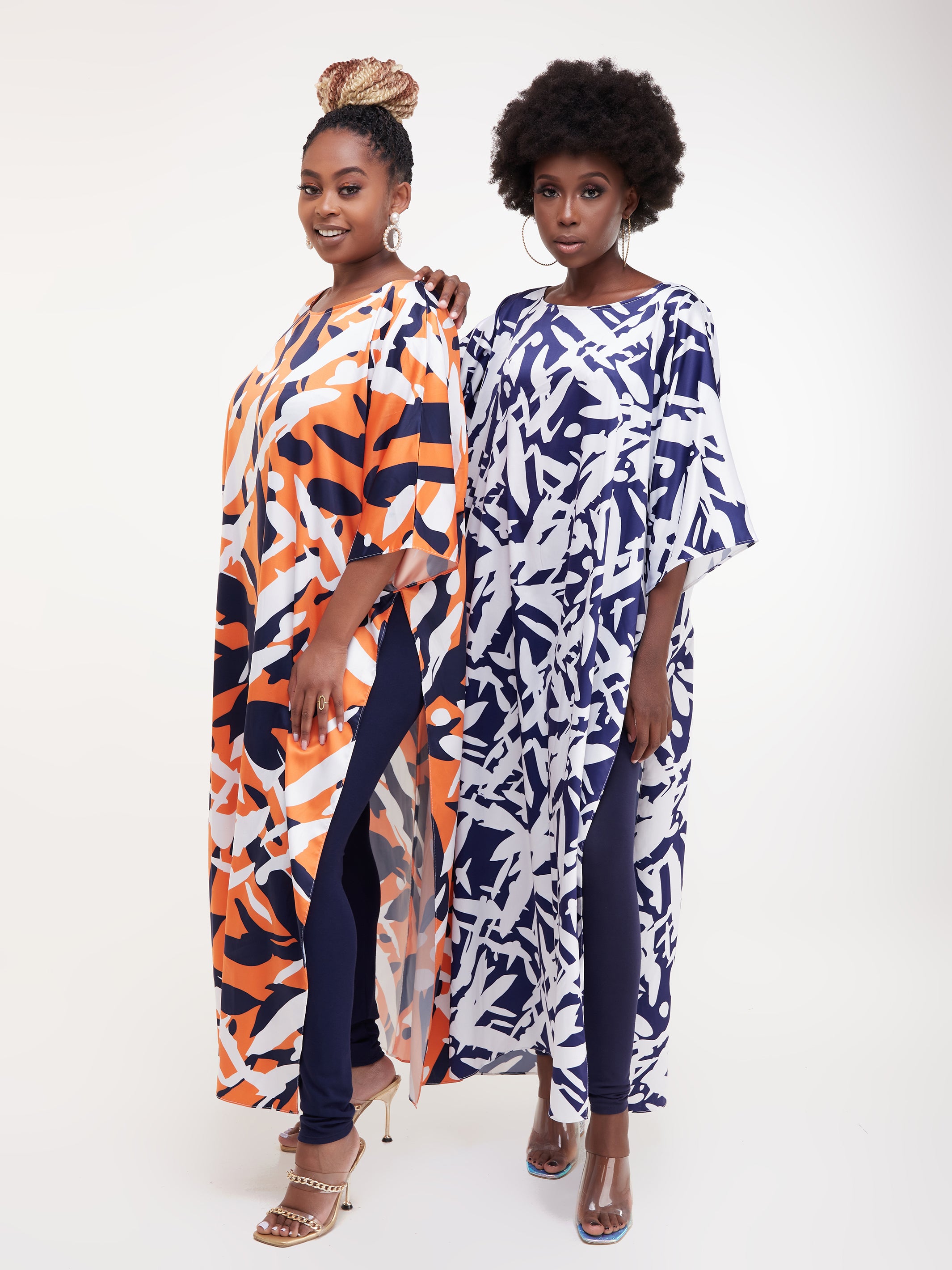 Vivo Lani Maxi Top - Orange Print