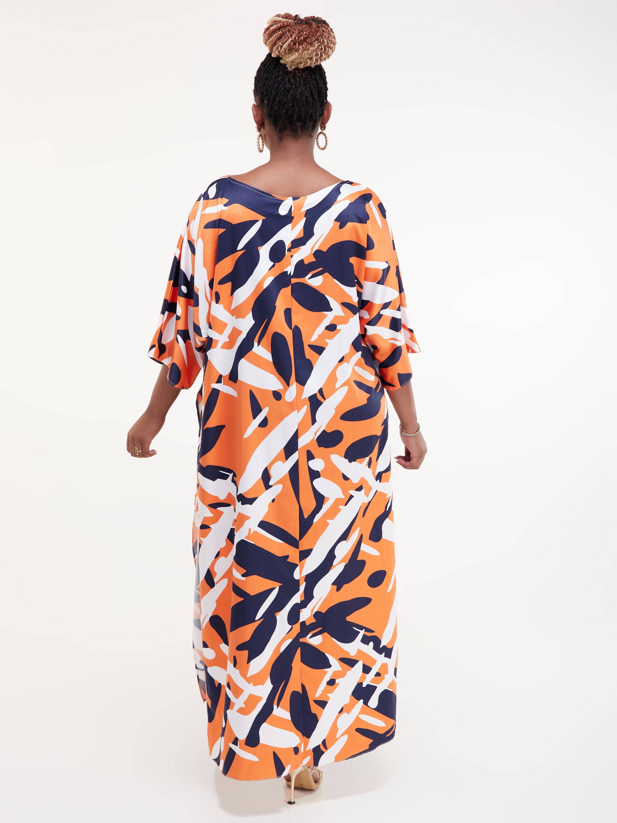 Vivo Lani Maxi Top - Orange Print