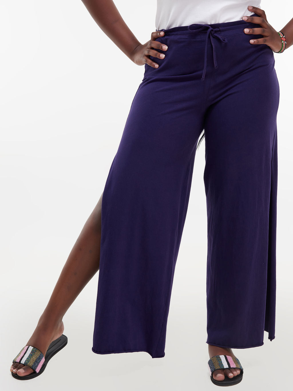 Zoya Chill Palazzo Pants - Purple
