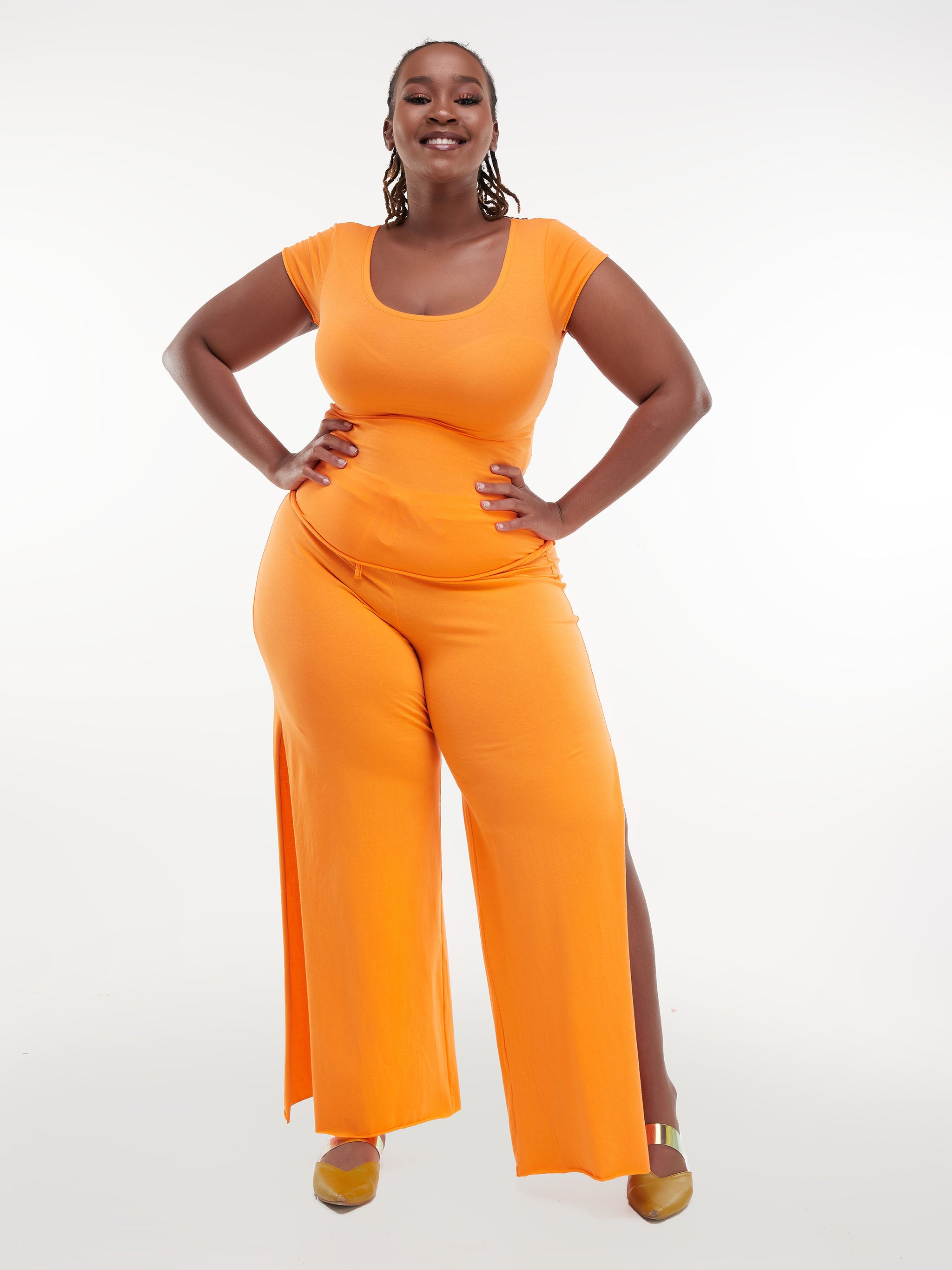 Zoya Chill Cap Sleeve T-shirt - Orange