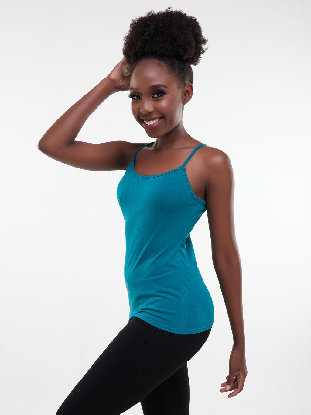 Zoya Chill Spaghetti Strap Tank Top - Teal