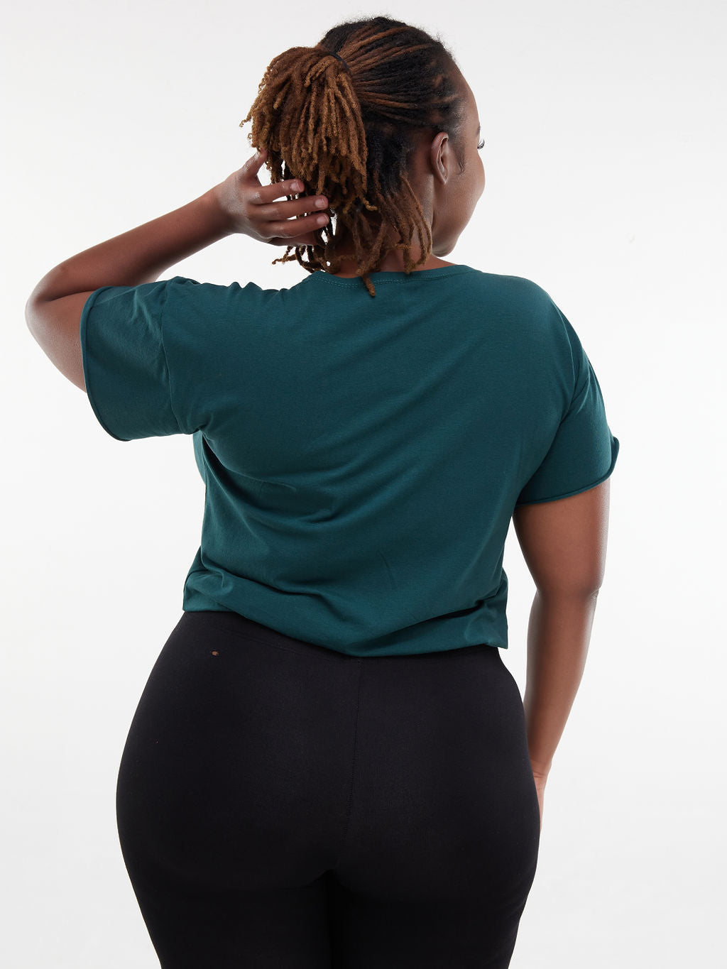 Zoya Chill Drawstring Crop Top - Dark Green