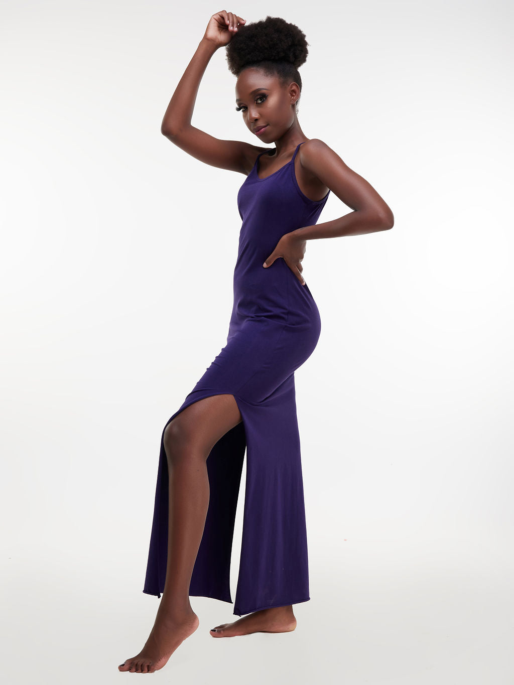 Zoya Chill Strappy Maxi Bodycon - Purple