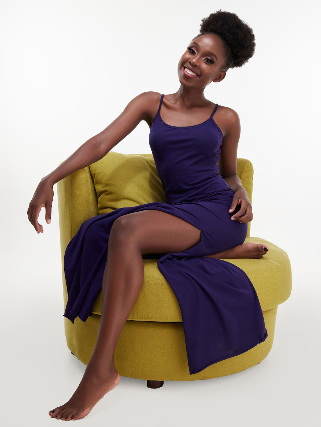 Zoya Chill Strappy Maxi Bodycon - Purple
