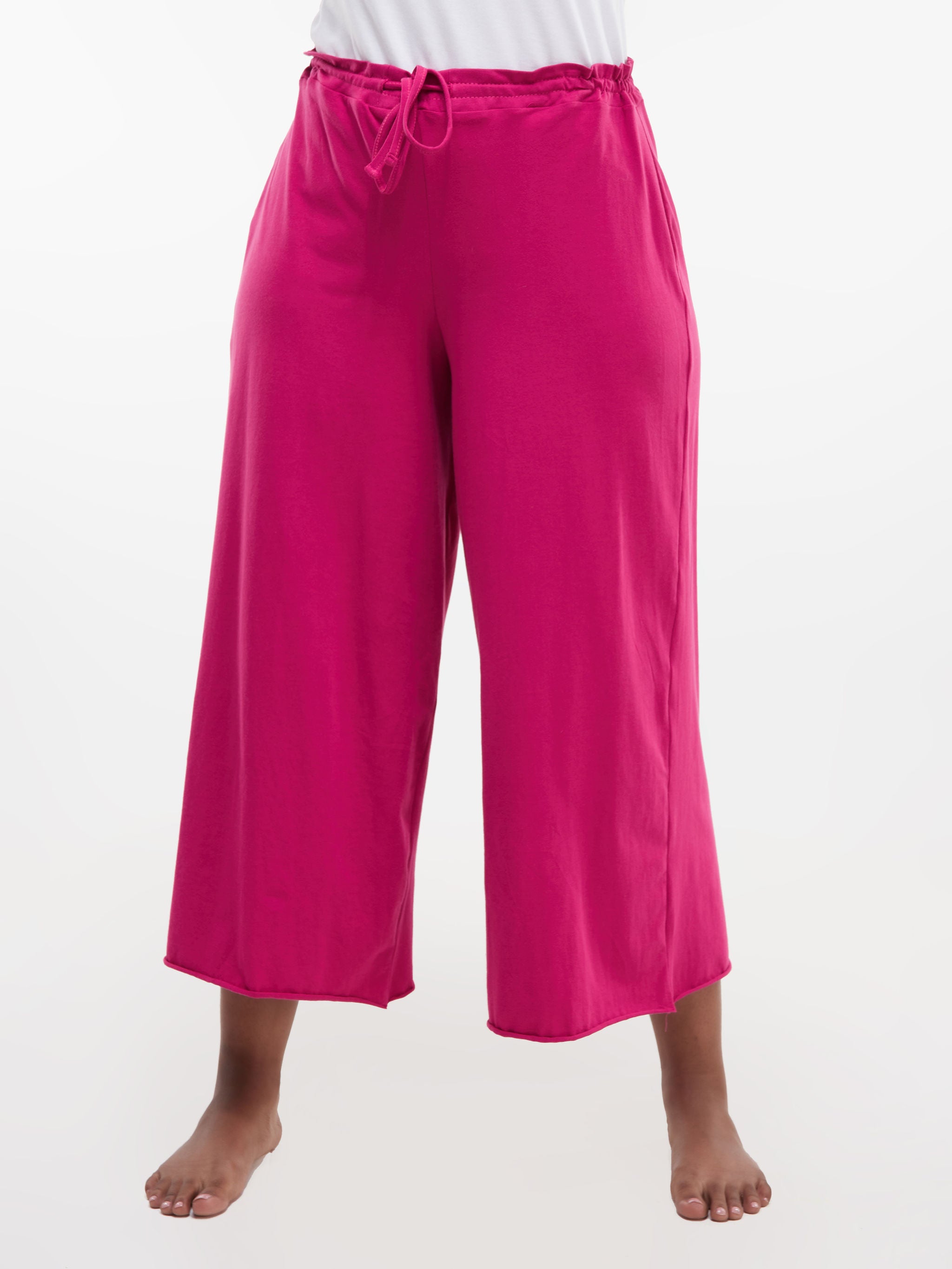 Zoya Chill Capri Pants - Fuschia