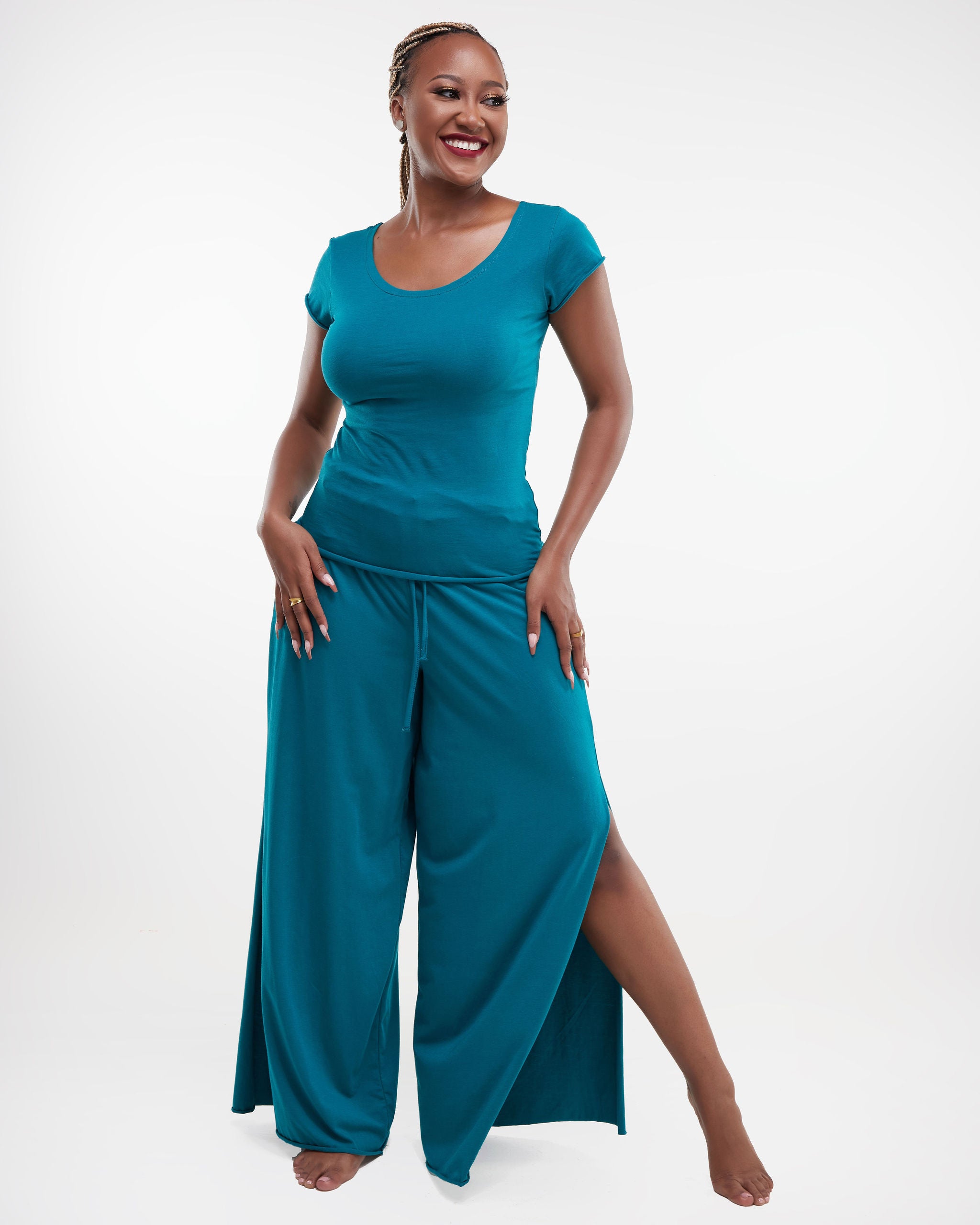 Zoya Chill Palazzo Pants - Teal