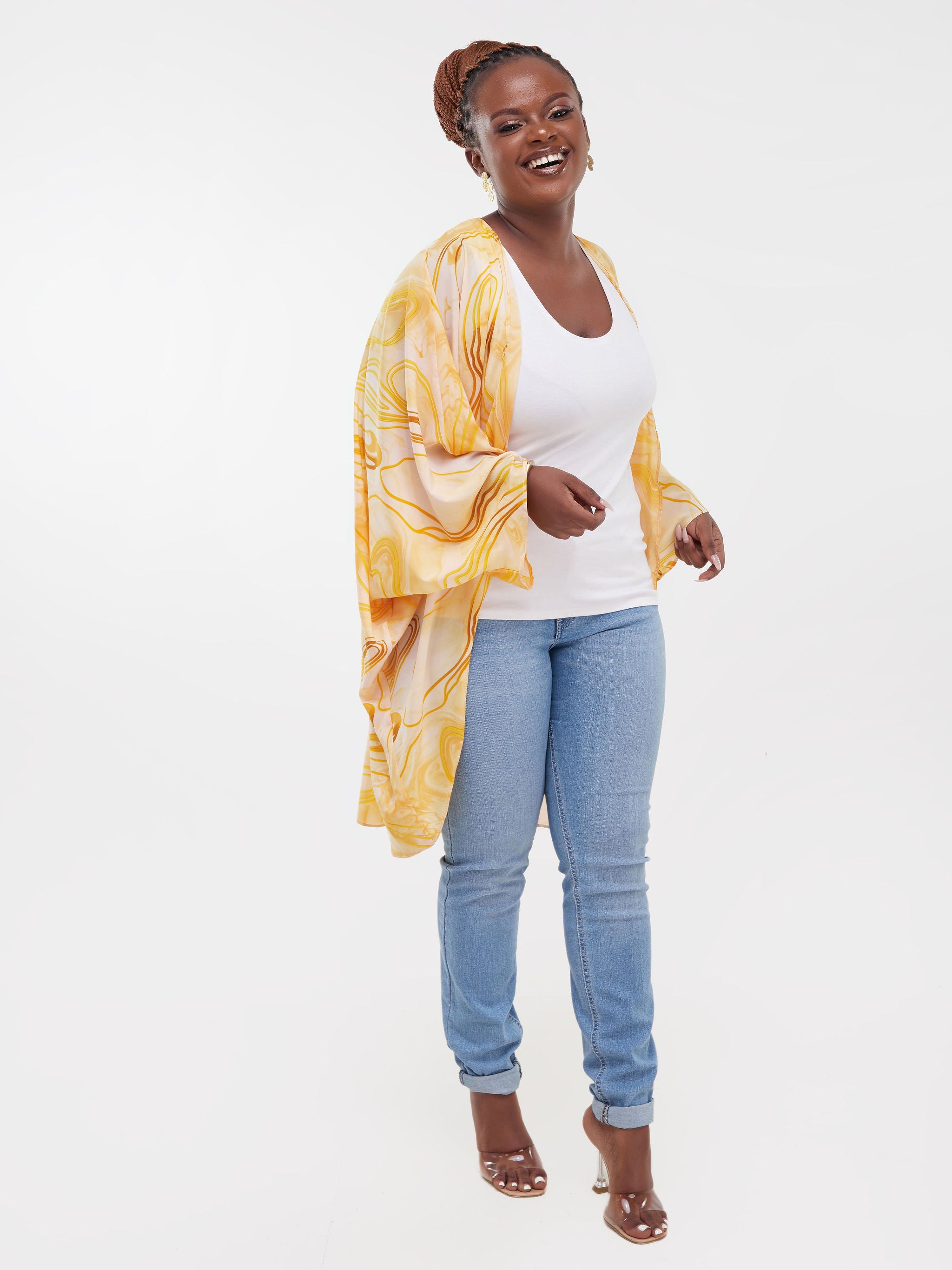 Safari Maisha Butterfly Waterfall - Yellow Print
