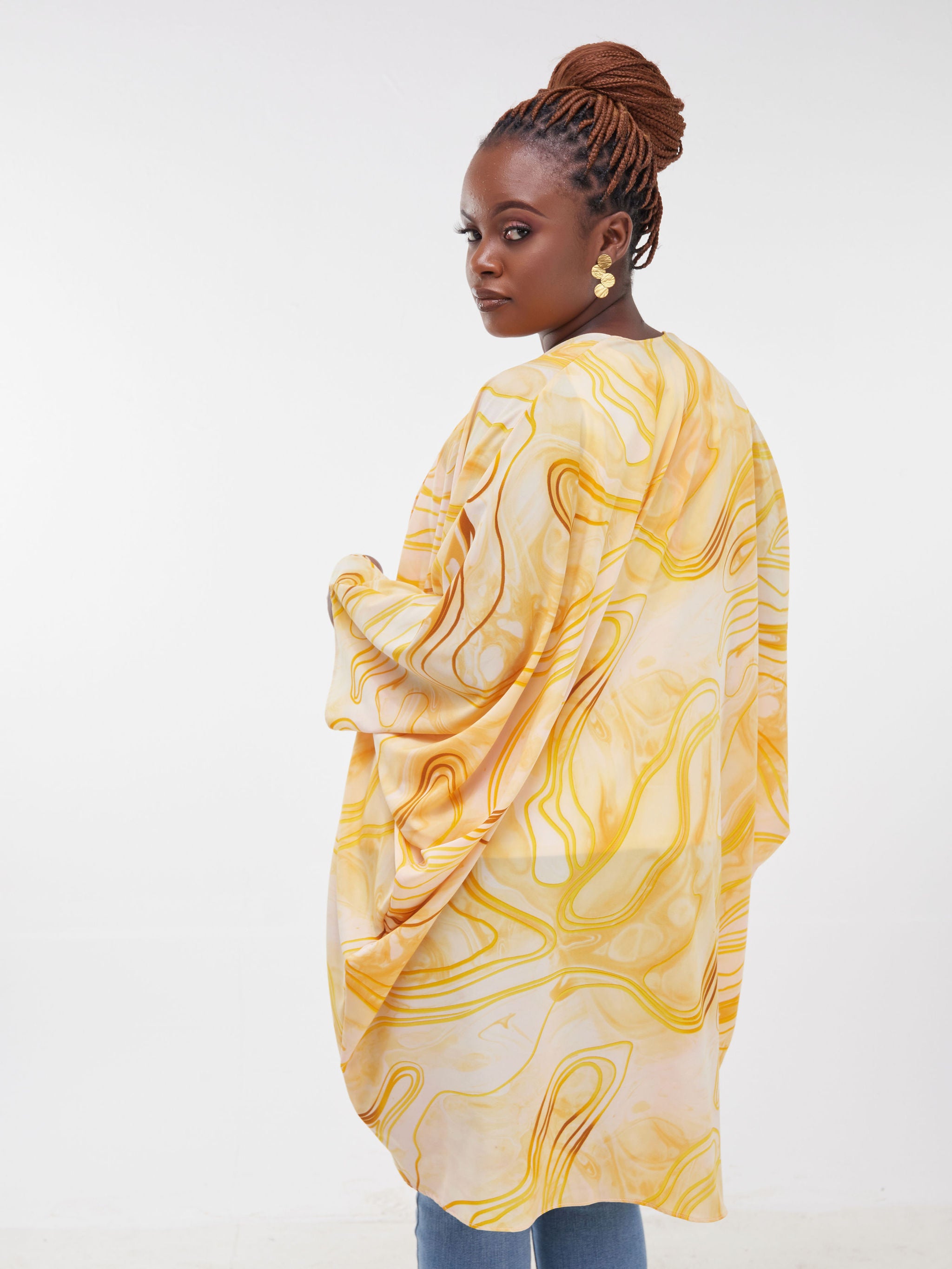 Safari Maisha Butterfly Waterfall - Yellow Print