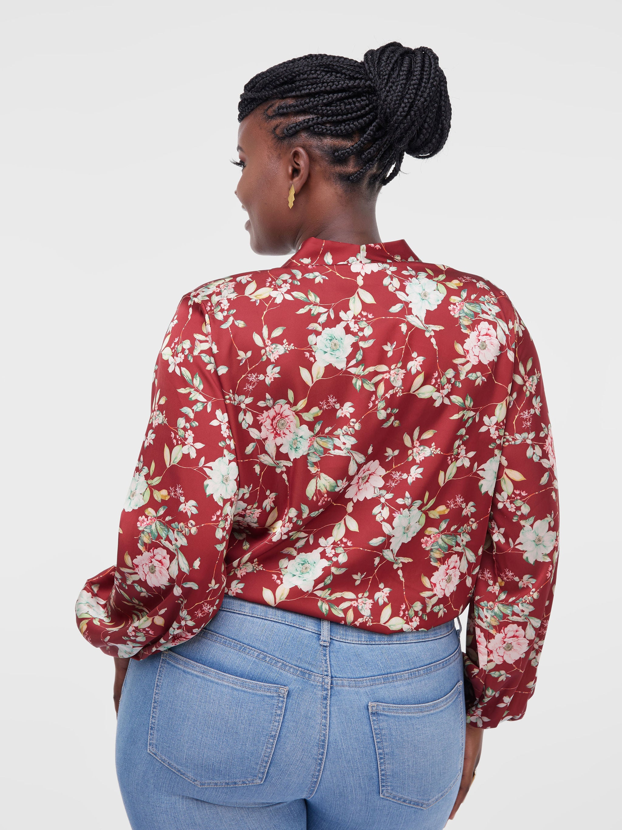 Safari Talek Lap - Over Top - Maroon Floral Print