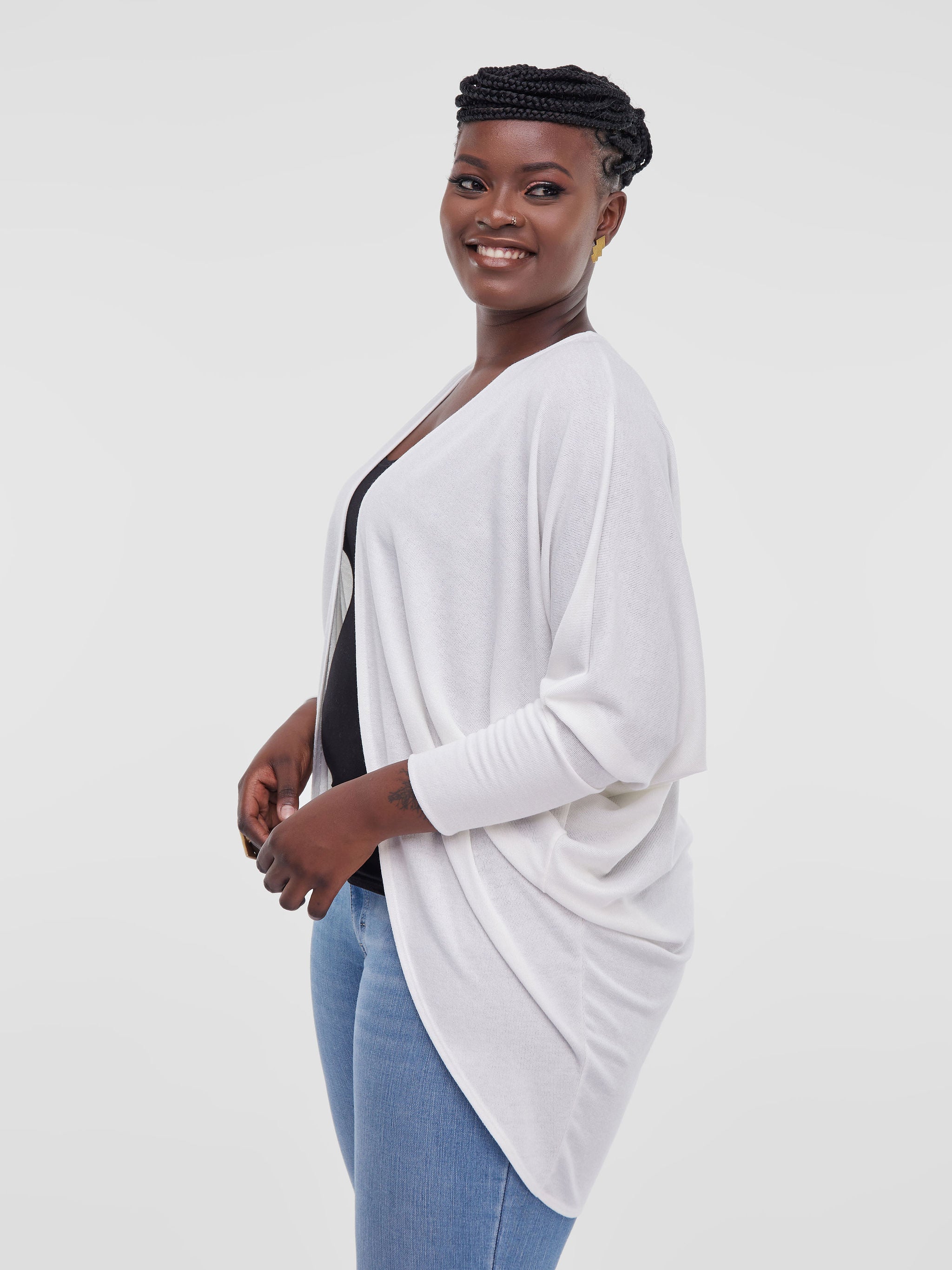 Vivo Mini Butterfly Sweater - White