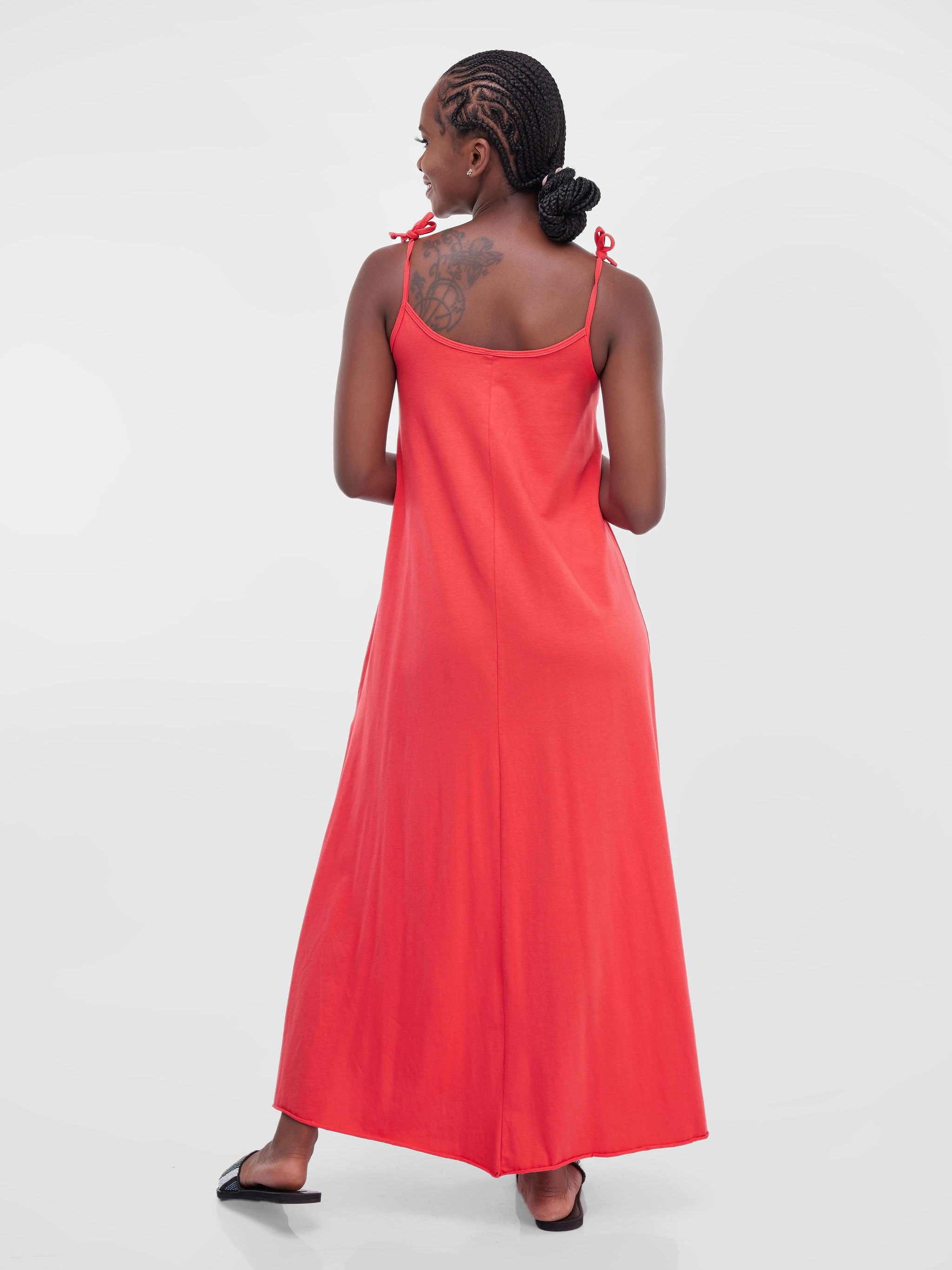 Zoya Chill Strappy Maxi Dress - Red