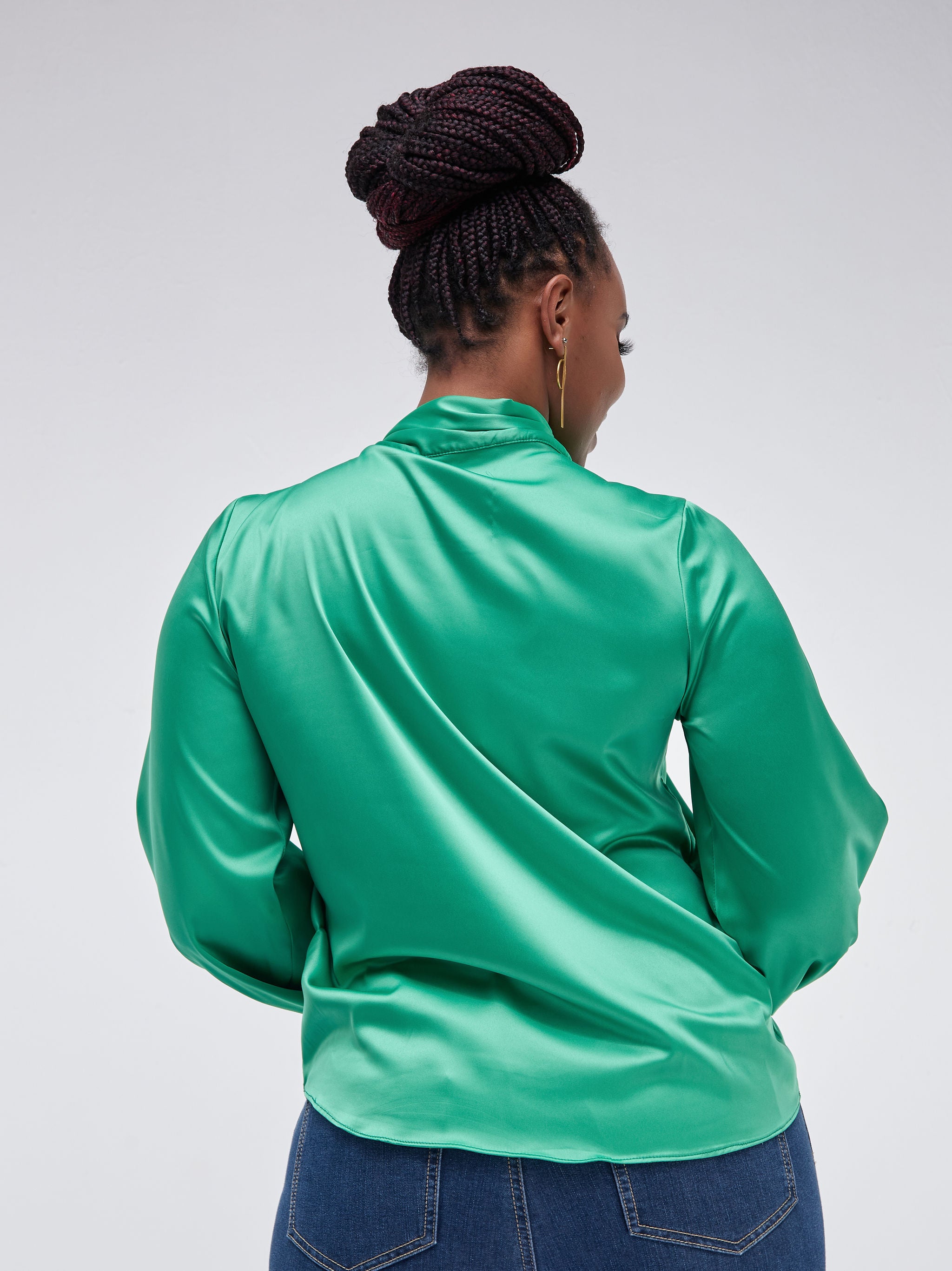 Vivo Bissa Bishop Long Sleeved Top - Green