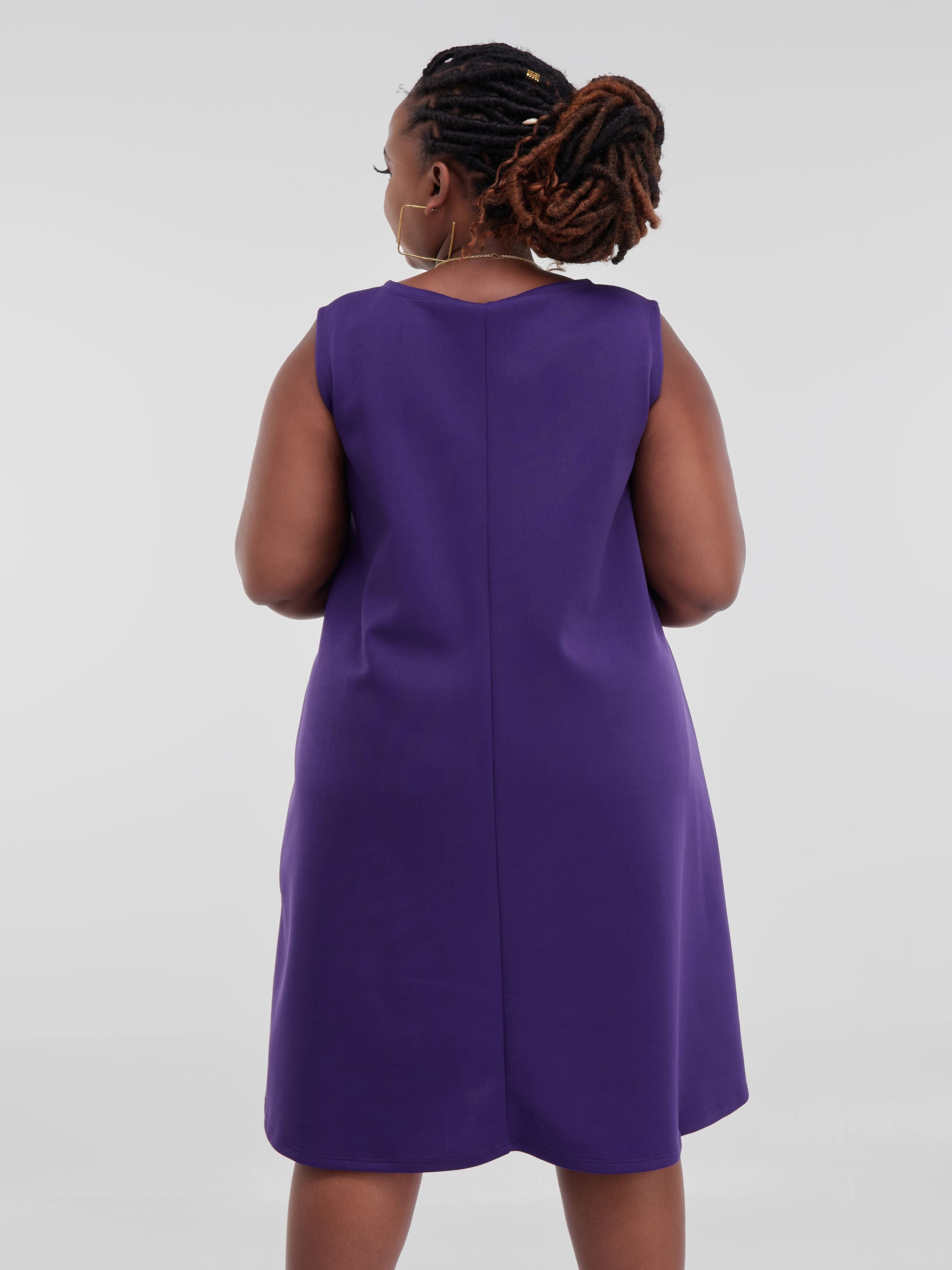 Vivo Hema Sleeveless Tent Dress - Purple