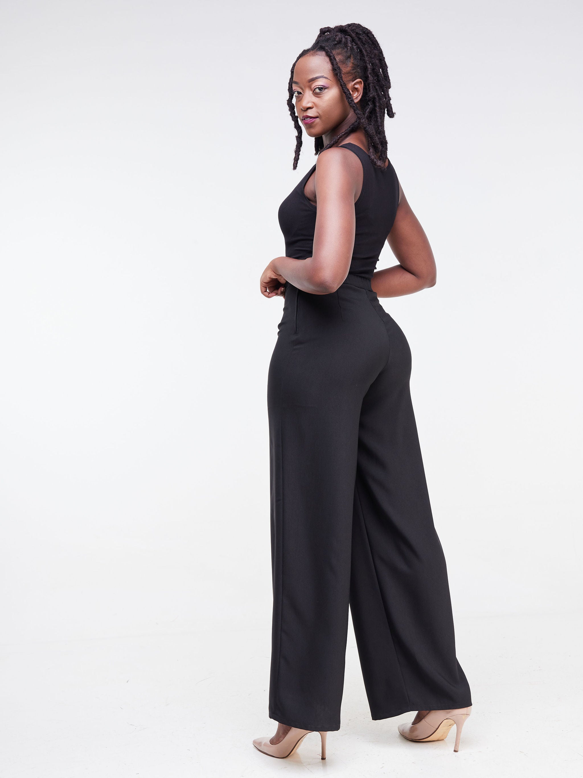 Vivo Fahari Wide Leg Pants - Black