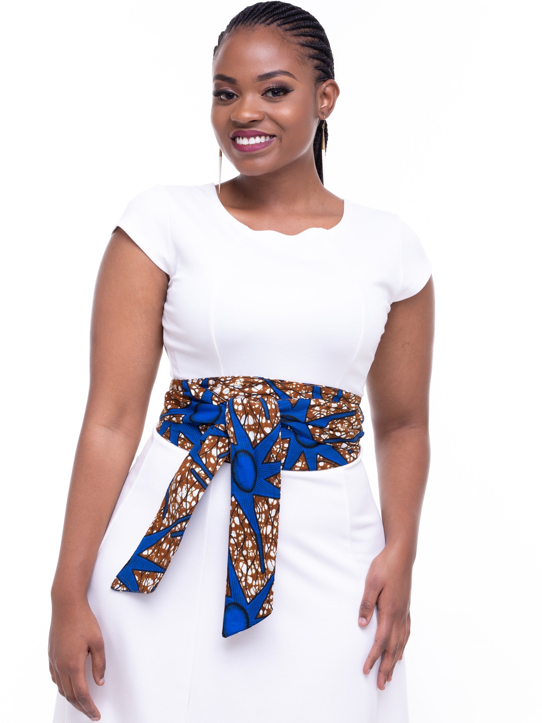 Vivo Aziza Belt - Royal Print - Shop Zetu