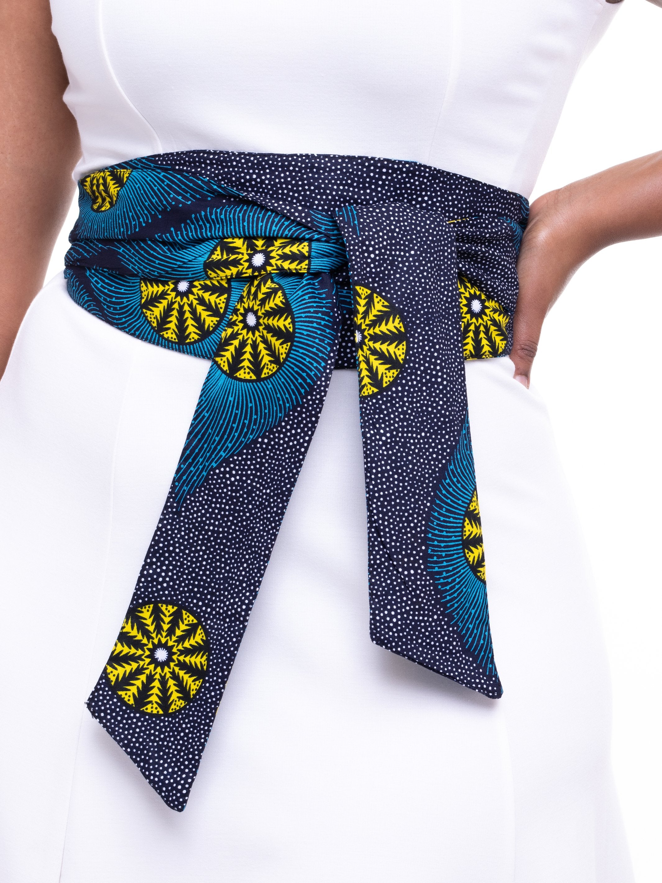 Vivo Aziza Belt - Black Print - Shop Zetu