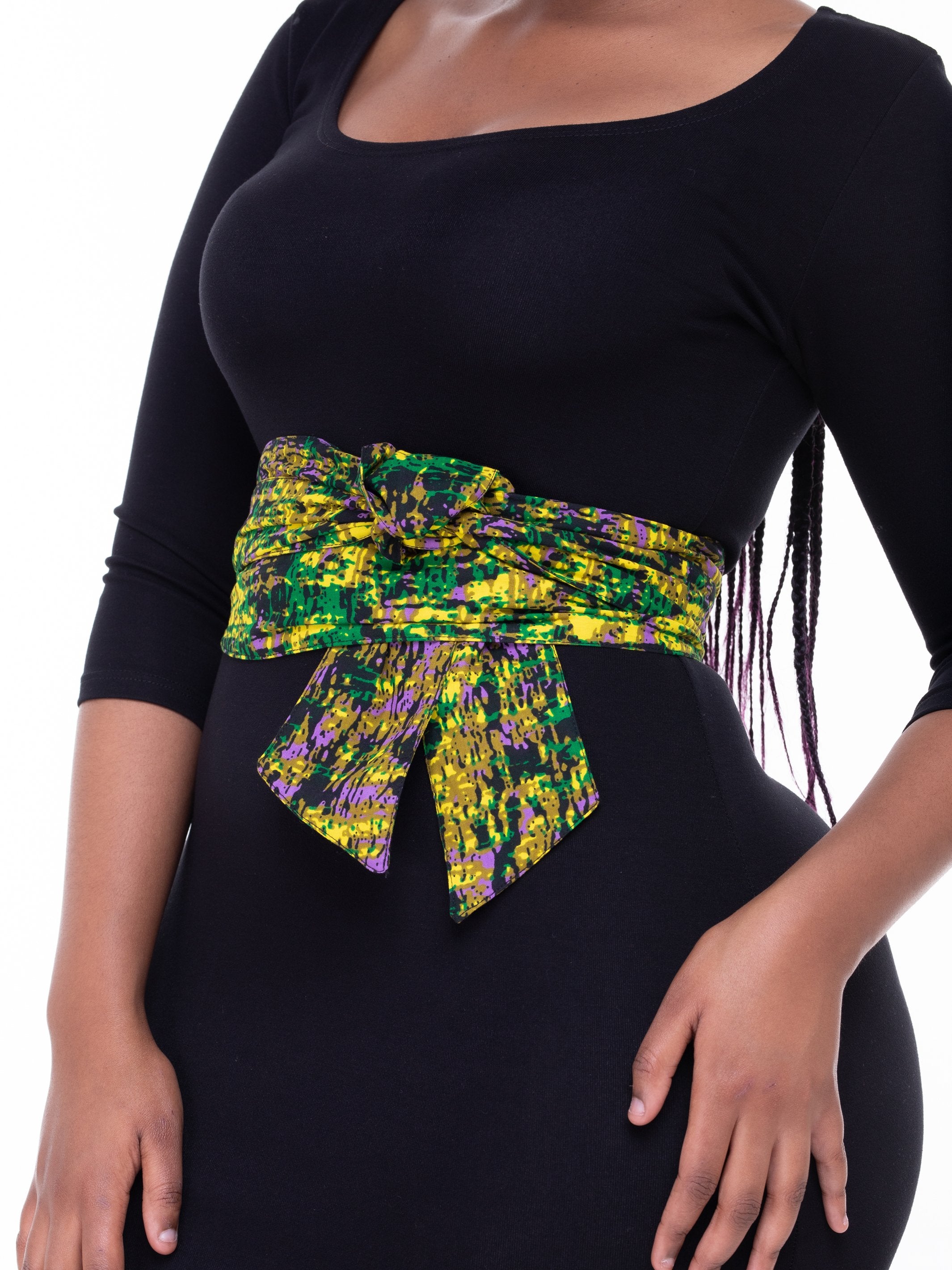 Vivo Aziza Belt - Green Print - Shop Zetu