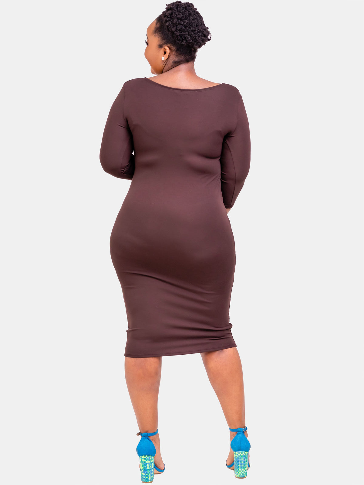 Vivo Basic Sleeveless Cowl Bodycon - Raspberry
