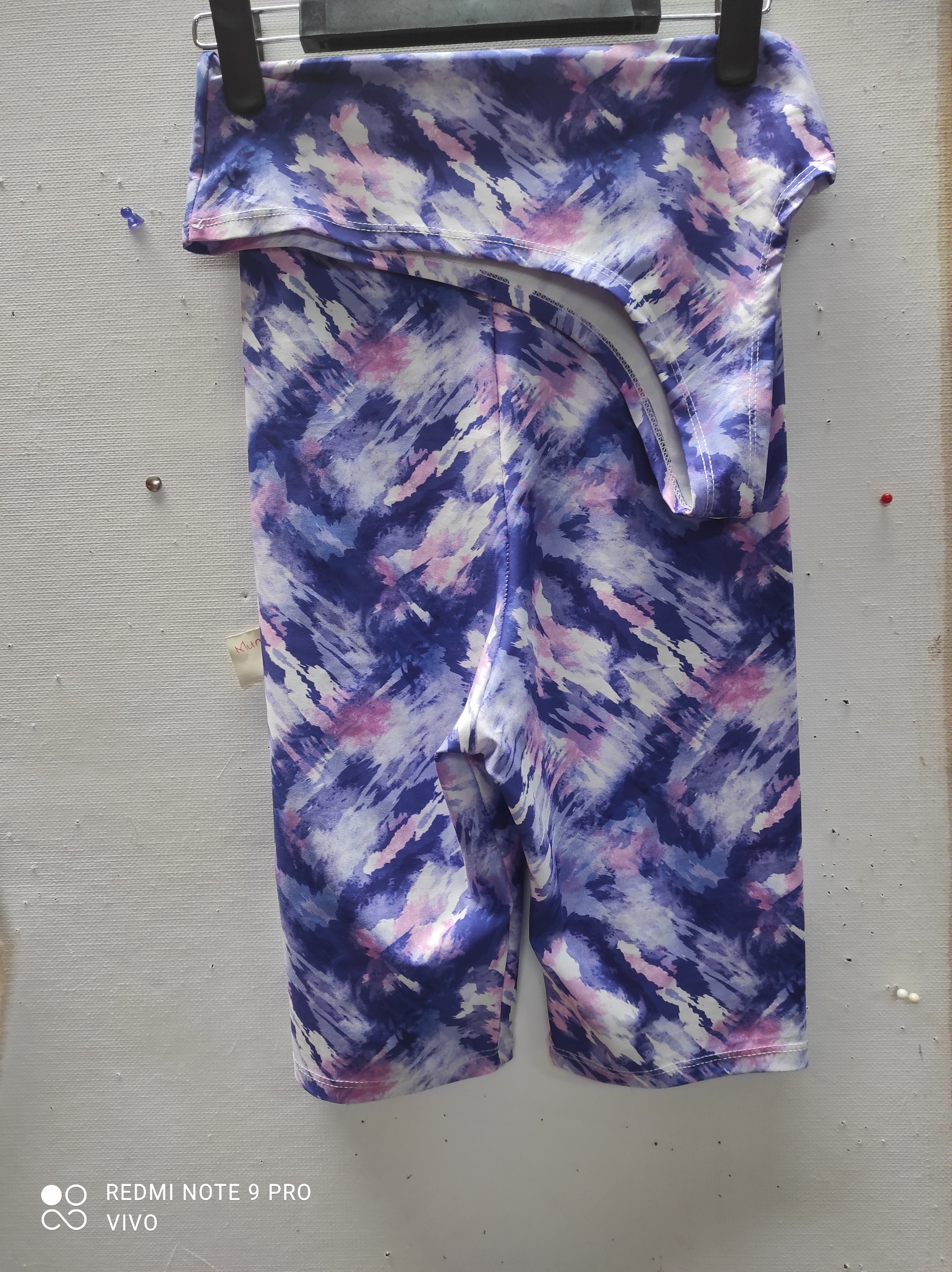 Vivo One Shoulder Square Biker Playsuit - PURPLE/WHITE PRINT