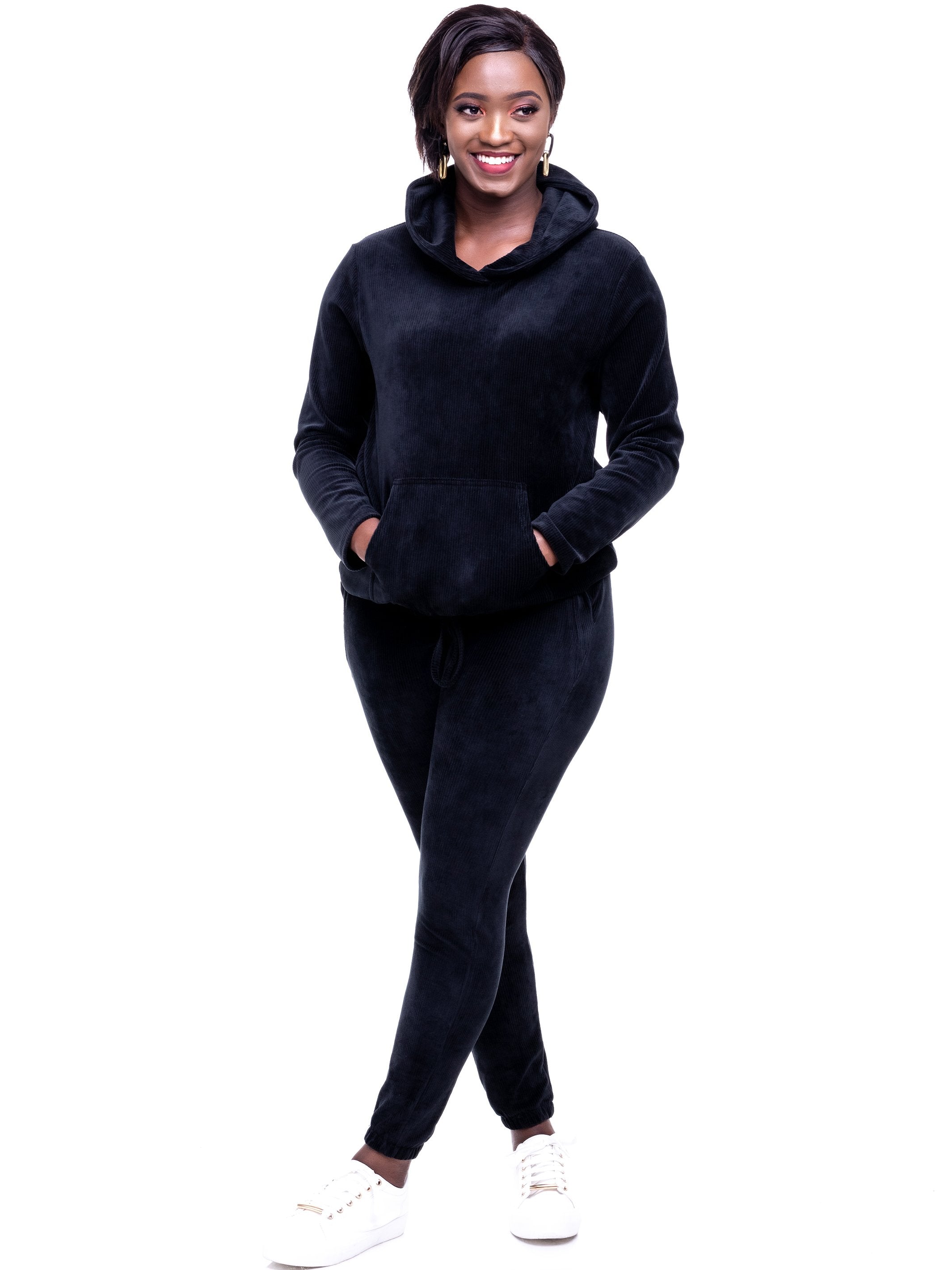 Safari Sahara Drawstring Top - Black - Shop Zetu