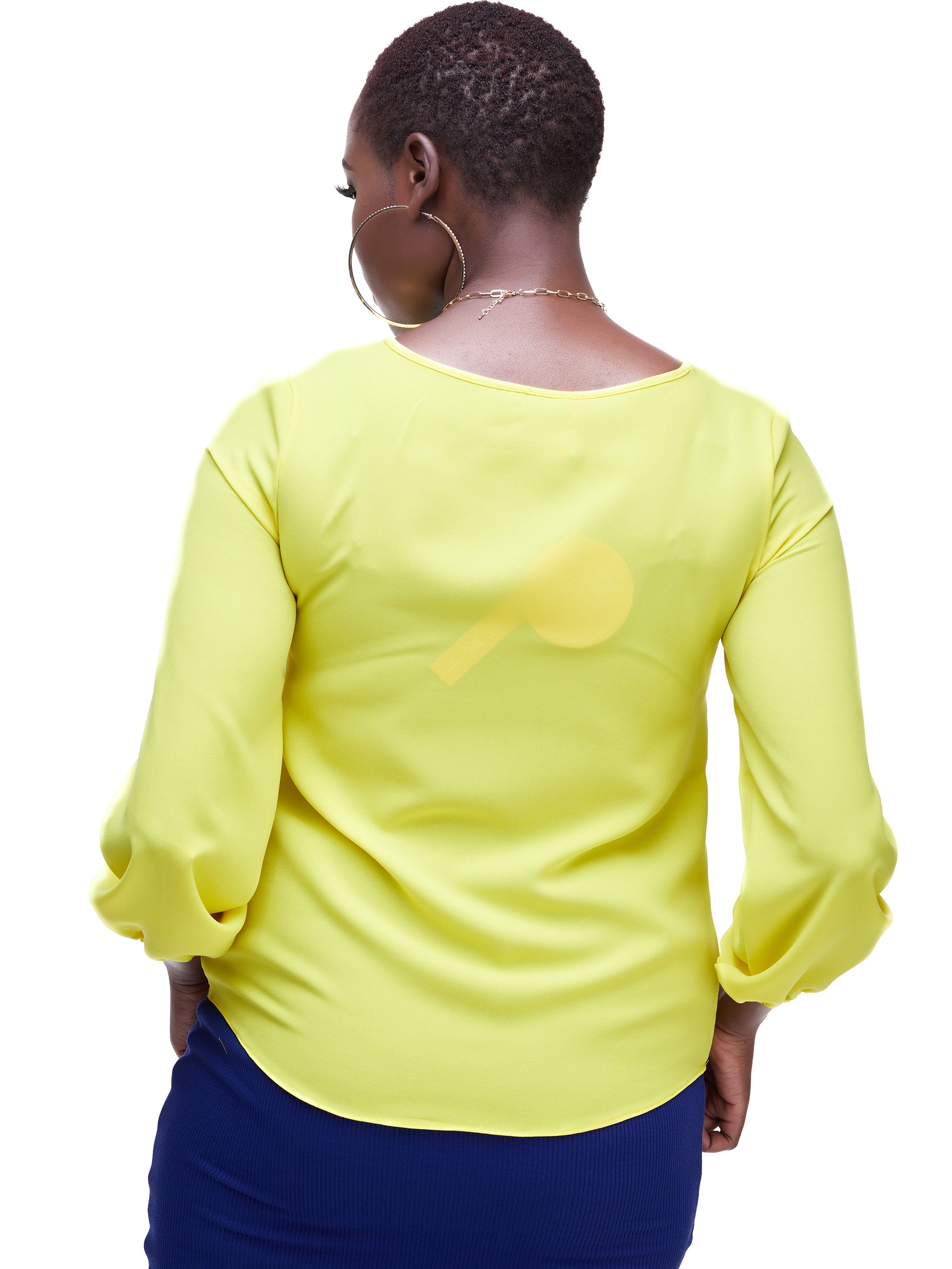 Vivo Basic Long Sleeved Bishop Top - Yellow