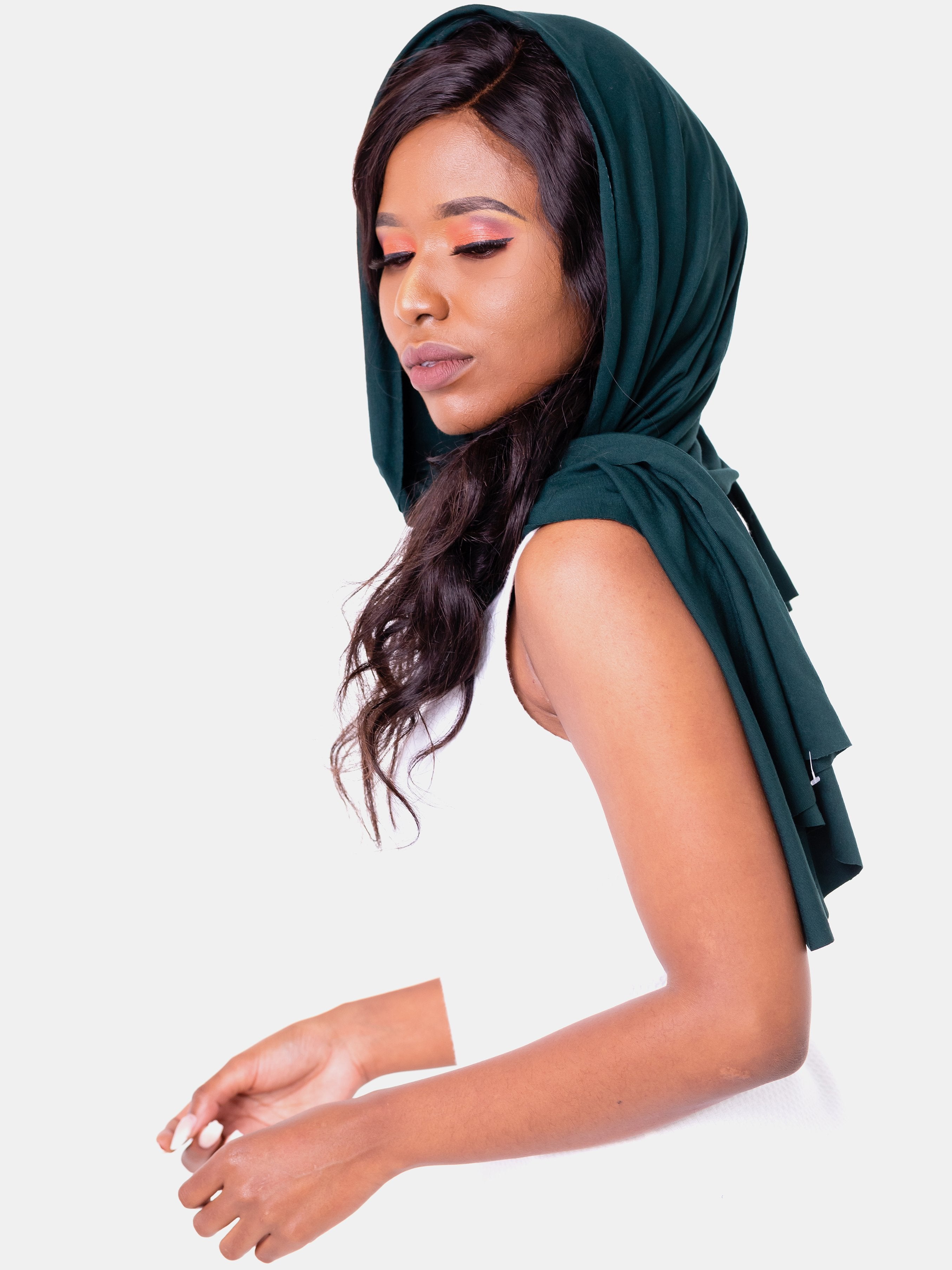 Vivo Sale Scarve/Head Wrap - Dark Green - Shop Zetu