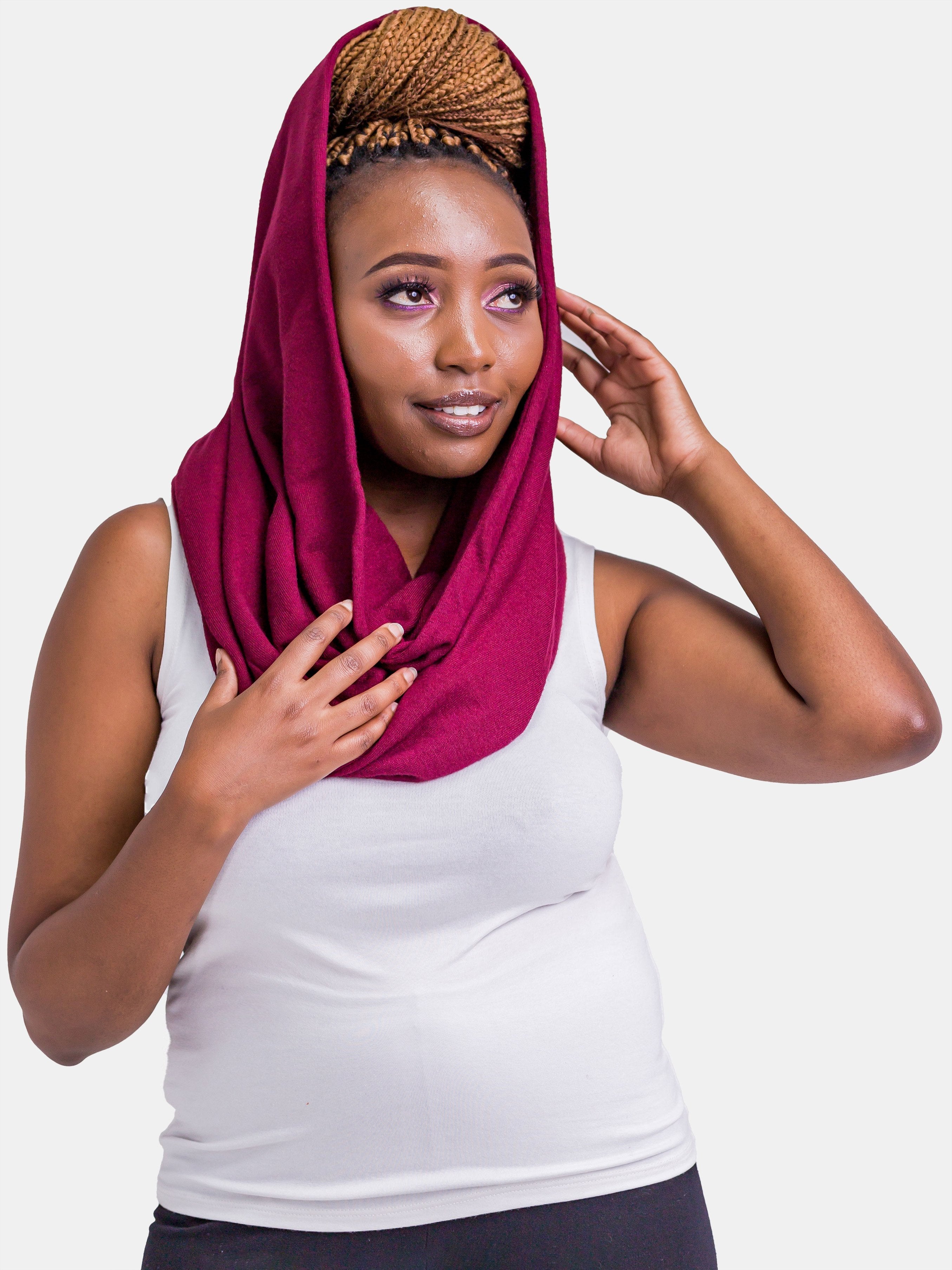Vivo Snood - Maroon - Shop Zetu