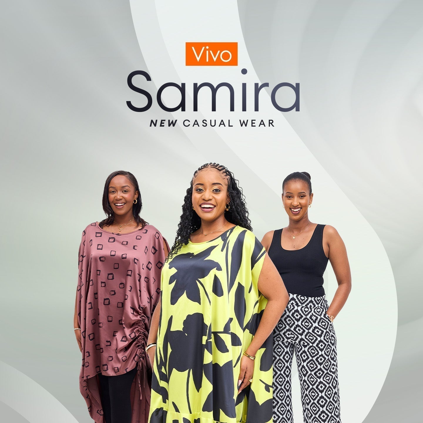 Our New Casual Collection Spotlighting the Elegant Slip Satin Skirt