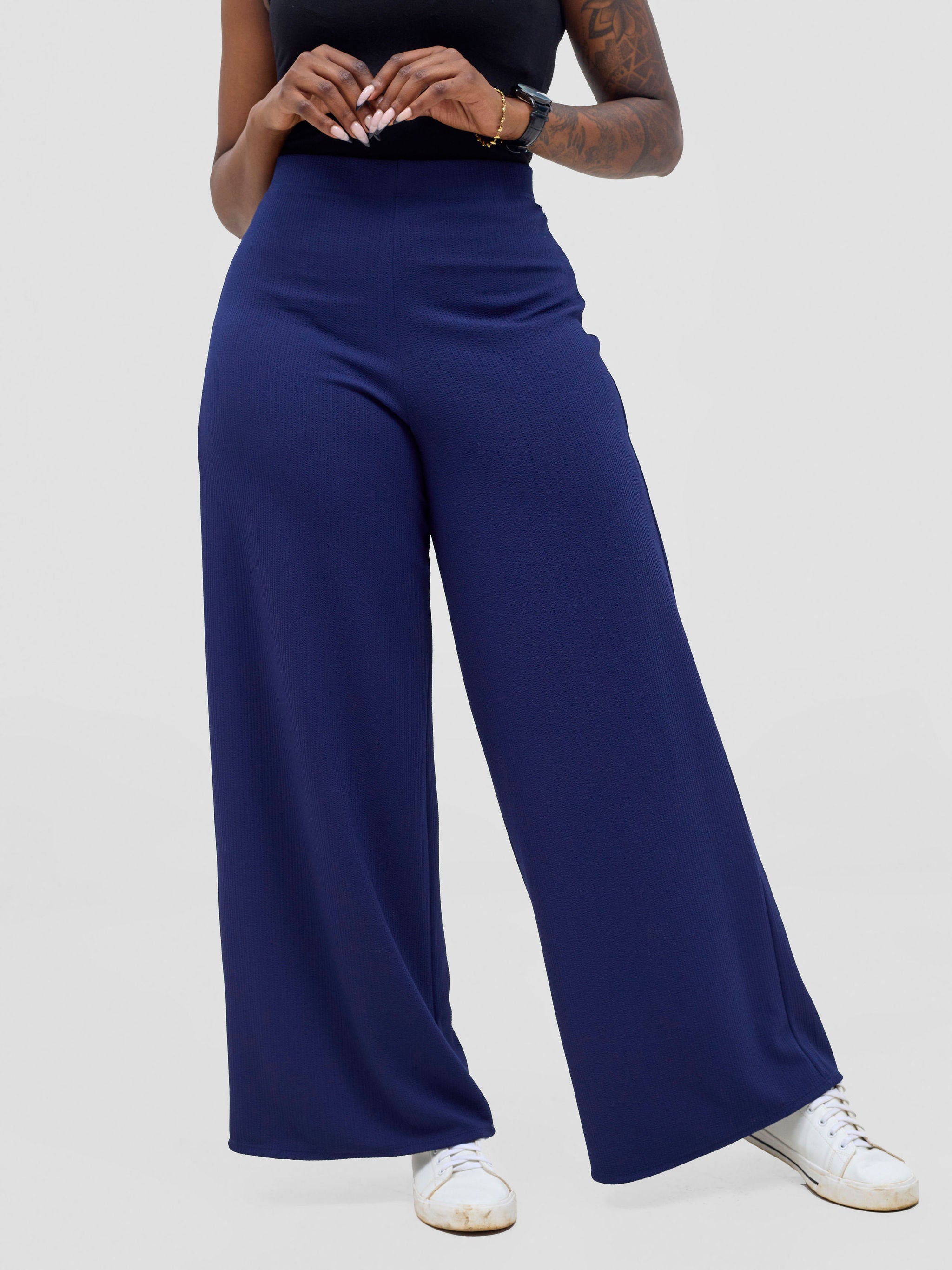 Vivo Chela Wide Leg Pants - Navy