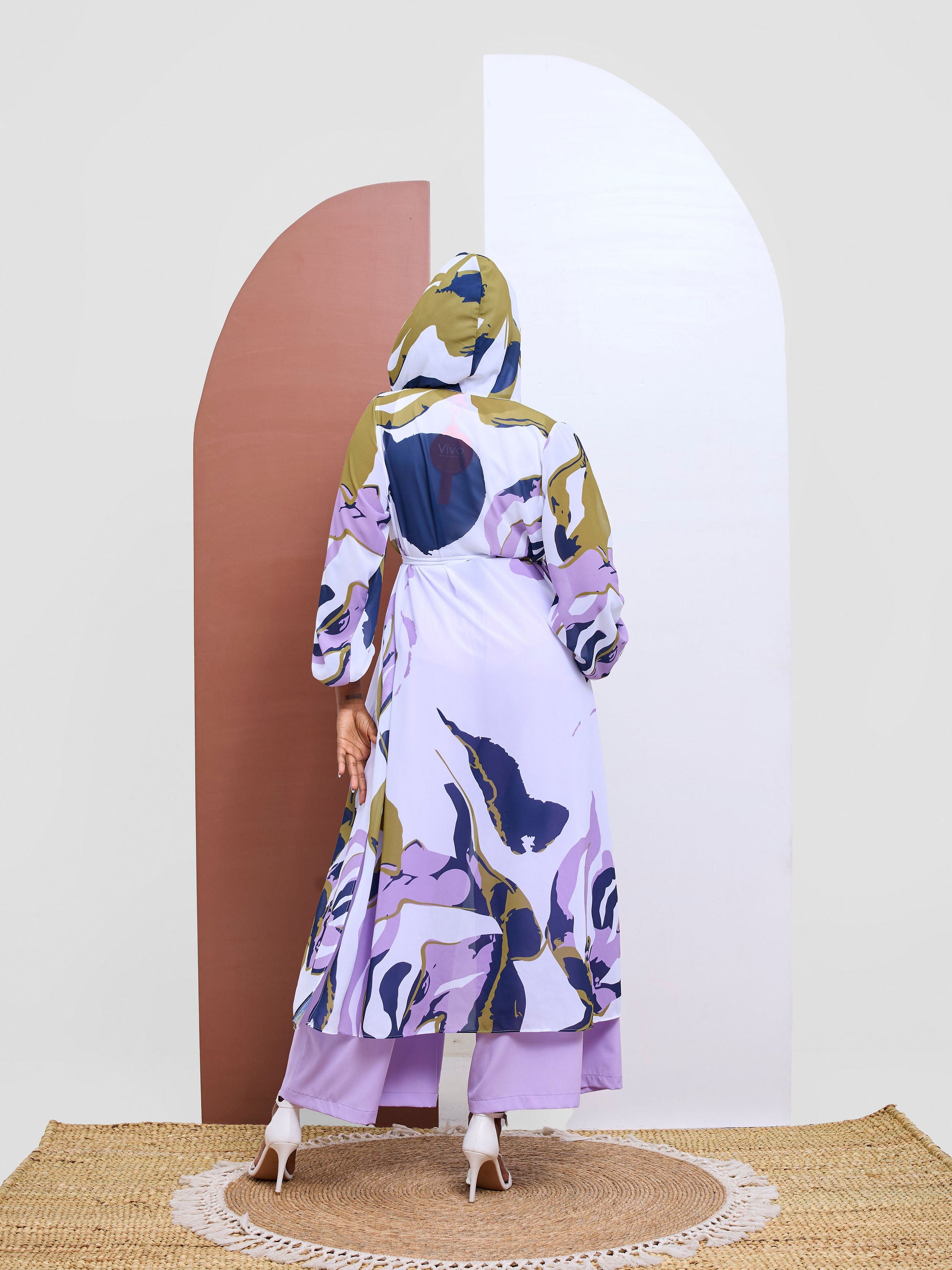Vivo Kelemi 4.0  Kimono - Lilac / Olive Nashe Print