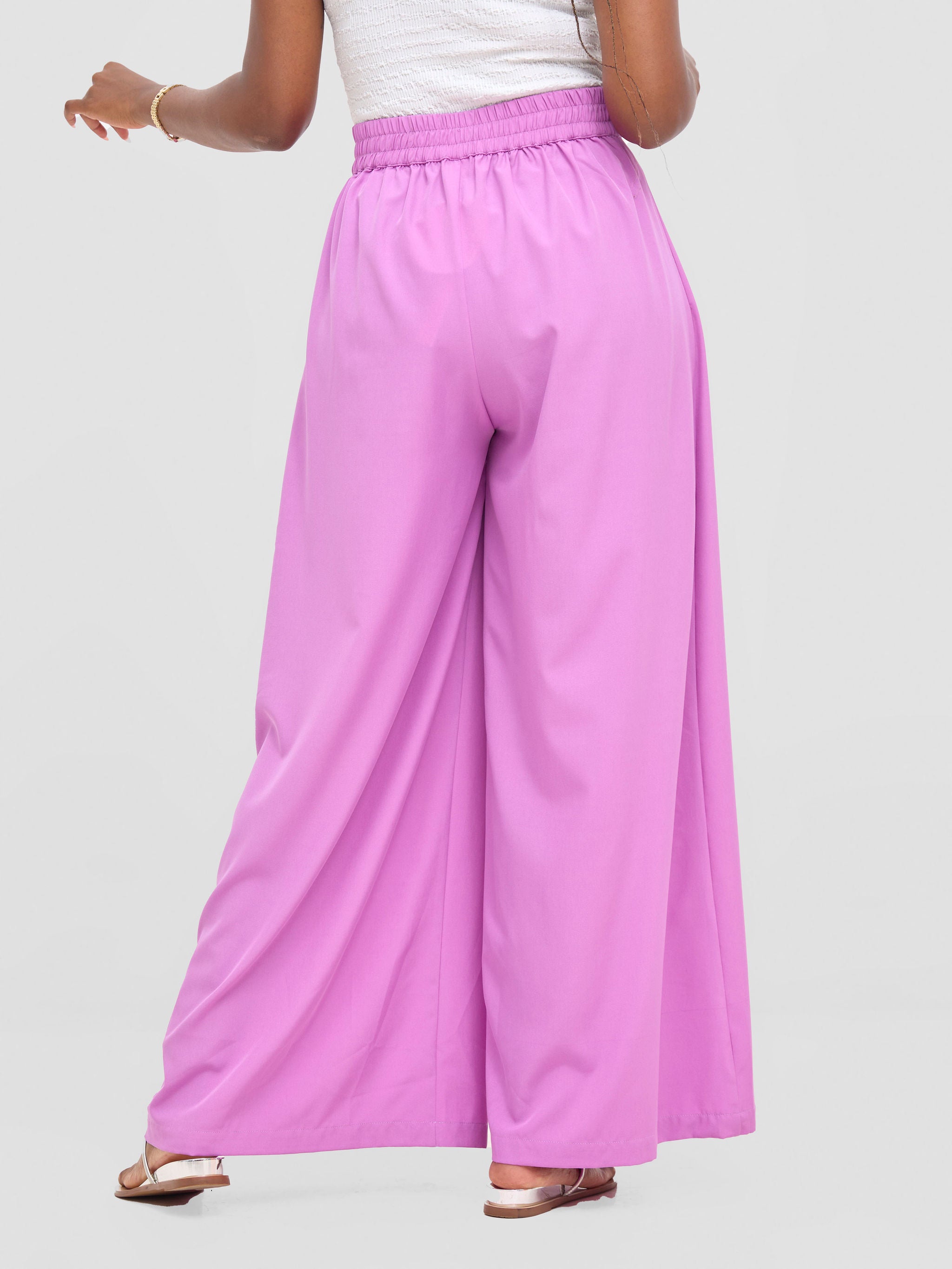 Vivo Basic Crepe Pants - Lilac