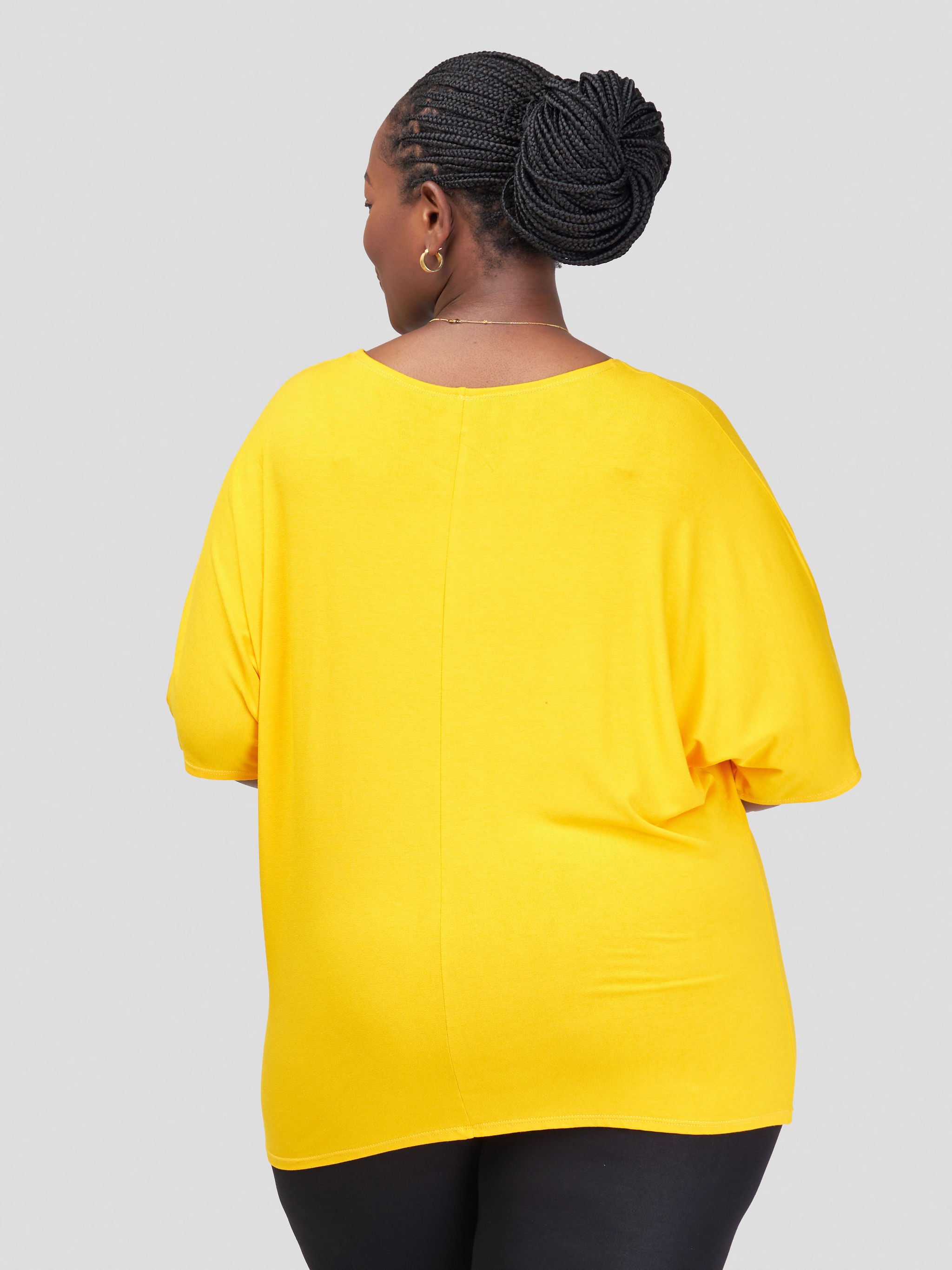 Vivo Basic Sienna Jersey Top - Yellow