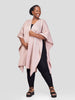 Vivo Basic Double Layered Wrap Poncho (Without Fringe) - Light Taupe
