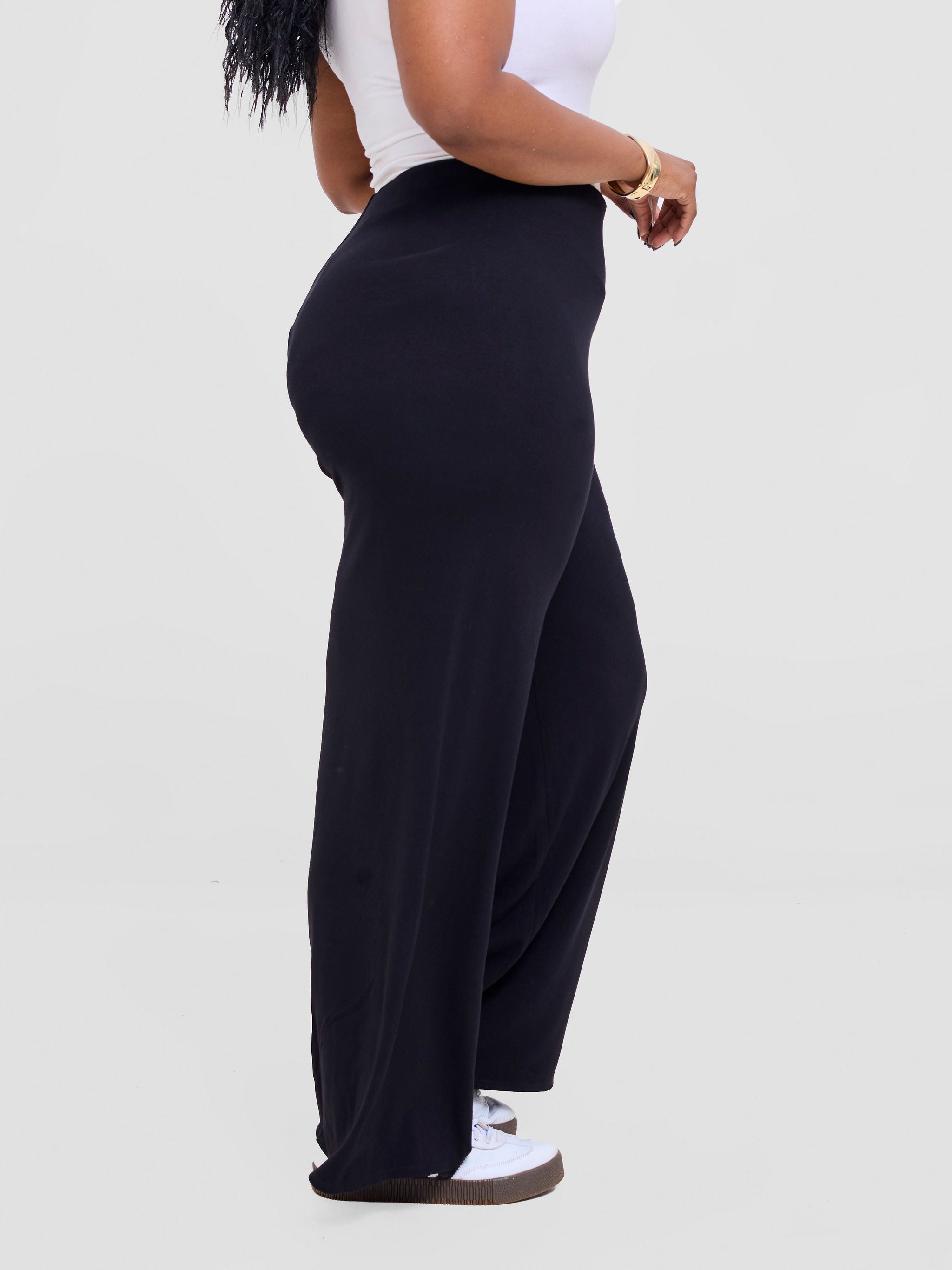 Vivo Basic Palazzo Pants  - Black