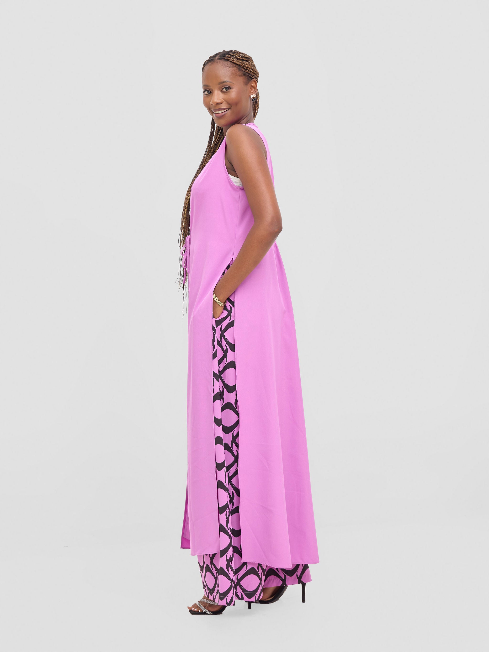 Vivo Isabi Open Kaftan - Purple