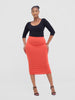 Vivo Basic Lined Capri Skirt - Rust
