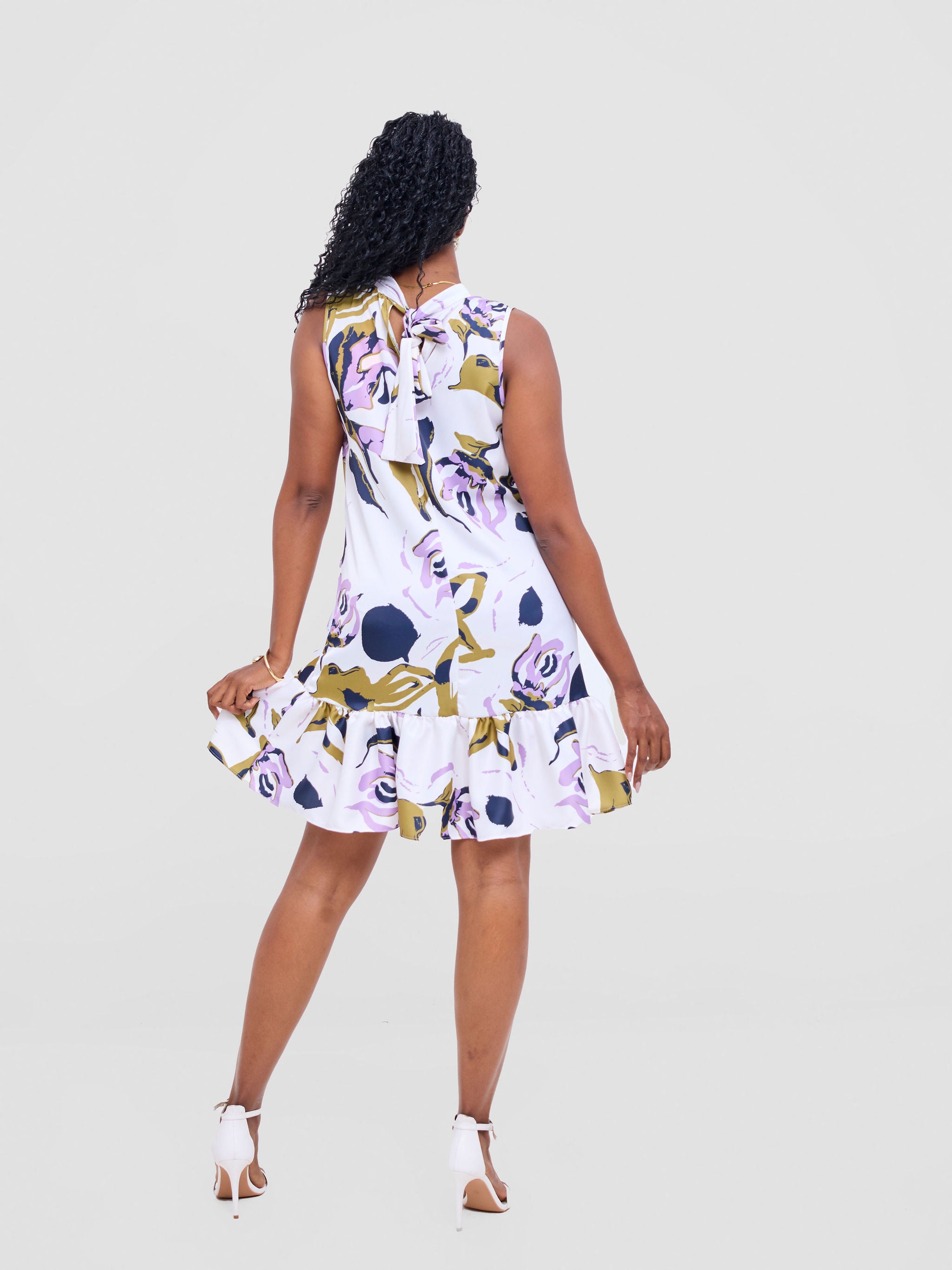 Vivo Kelemi 4.0 Sleeveless Dress - Lilac / Olive Nashe Print