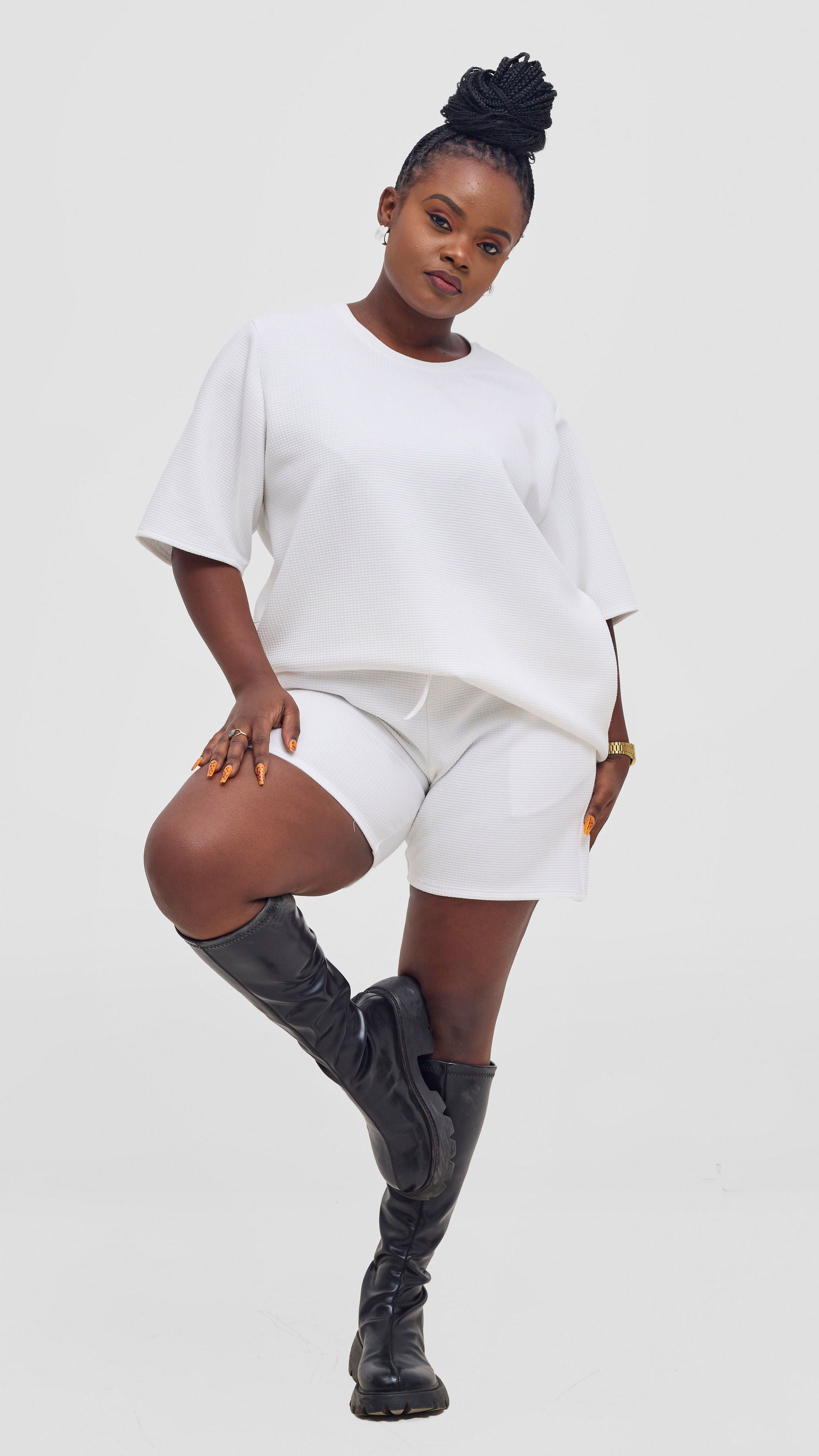 Shiv & Shikie X Safari Boxy T Shirt - White