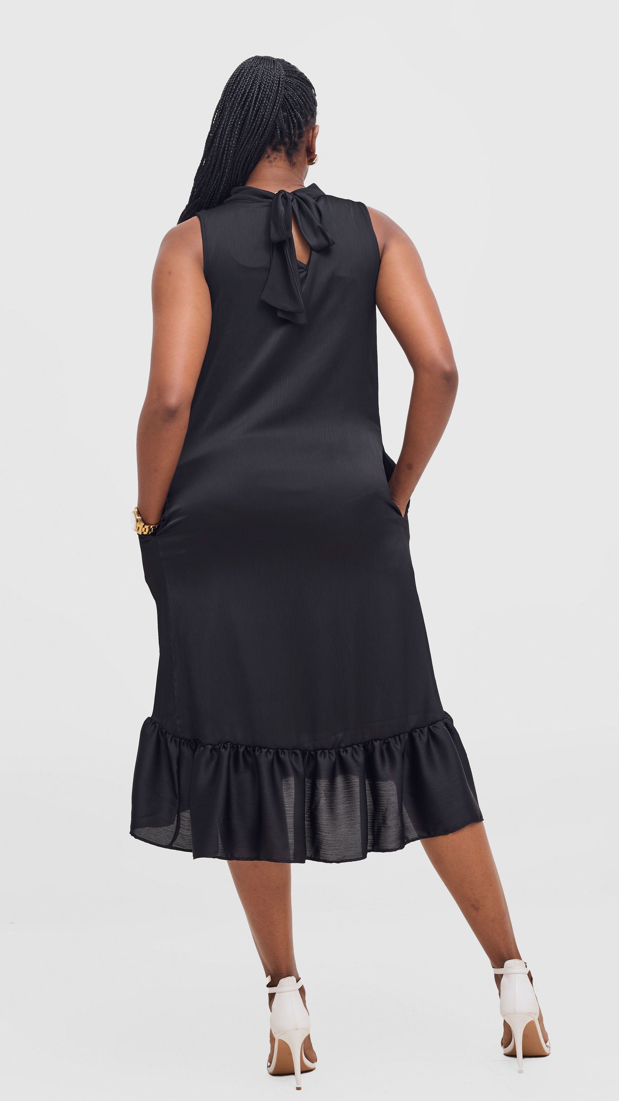 Vivo Samira Midi Dress - Black