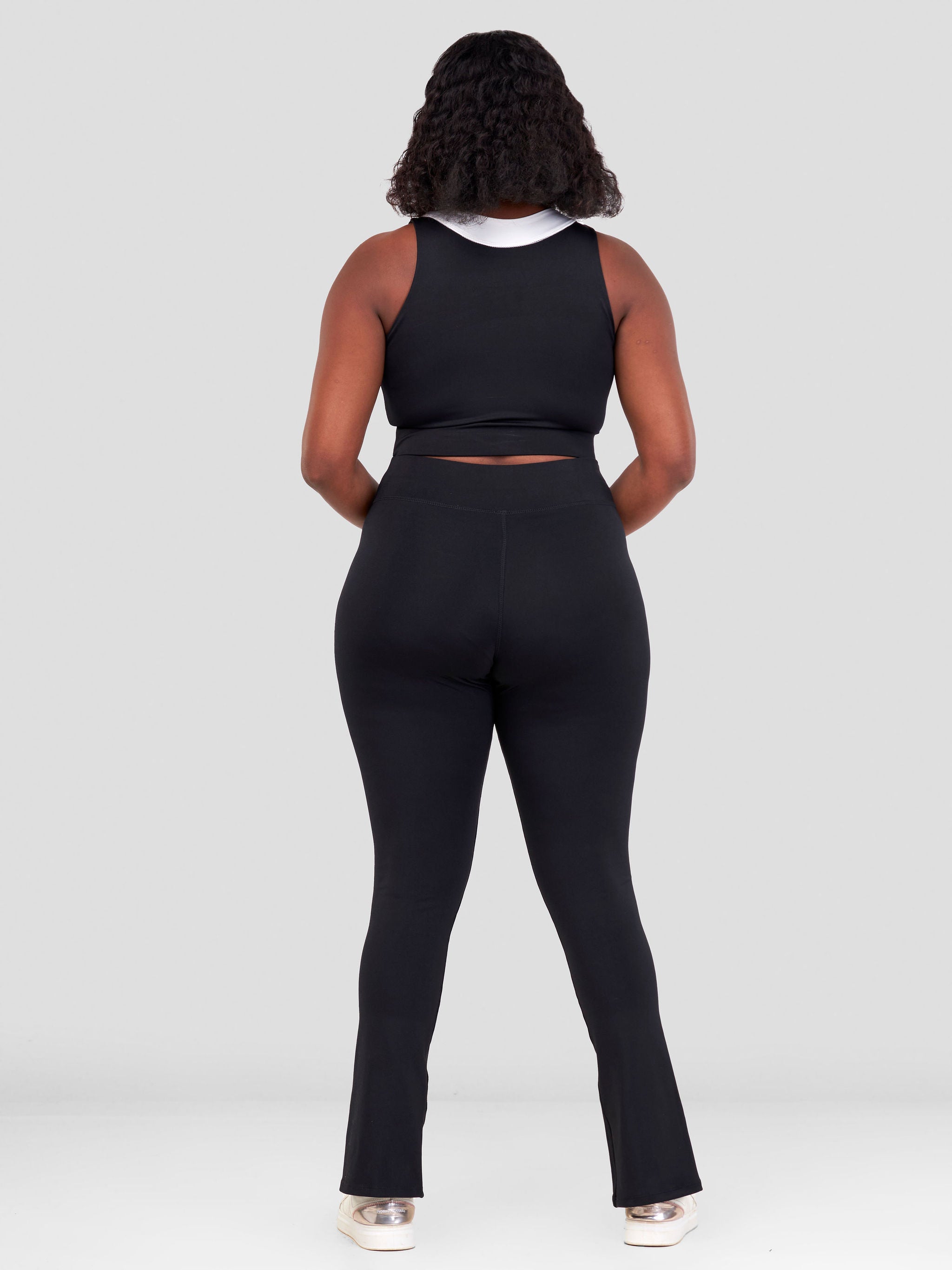 Zoya Mesh Detail Fitness Tights - Black