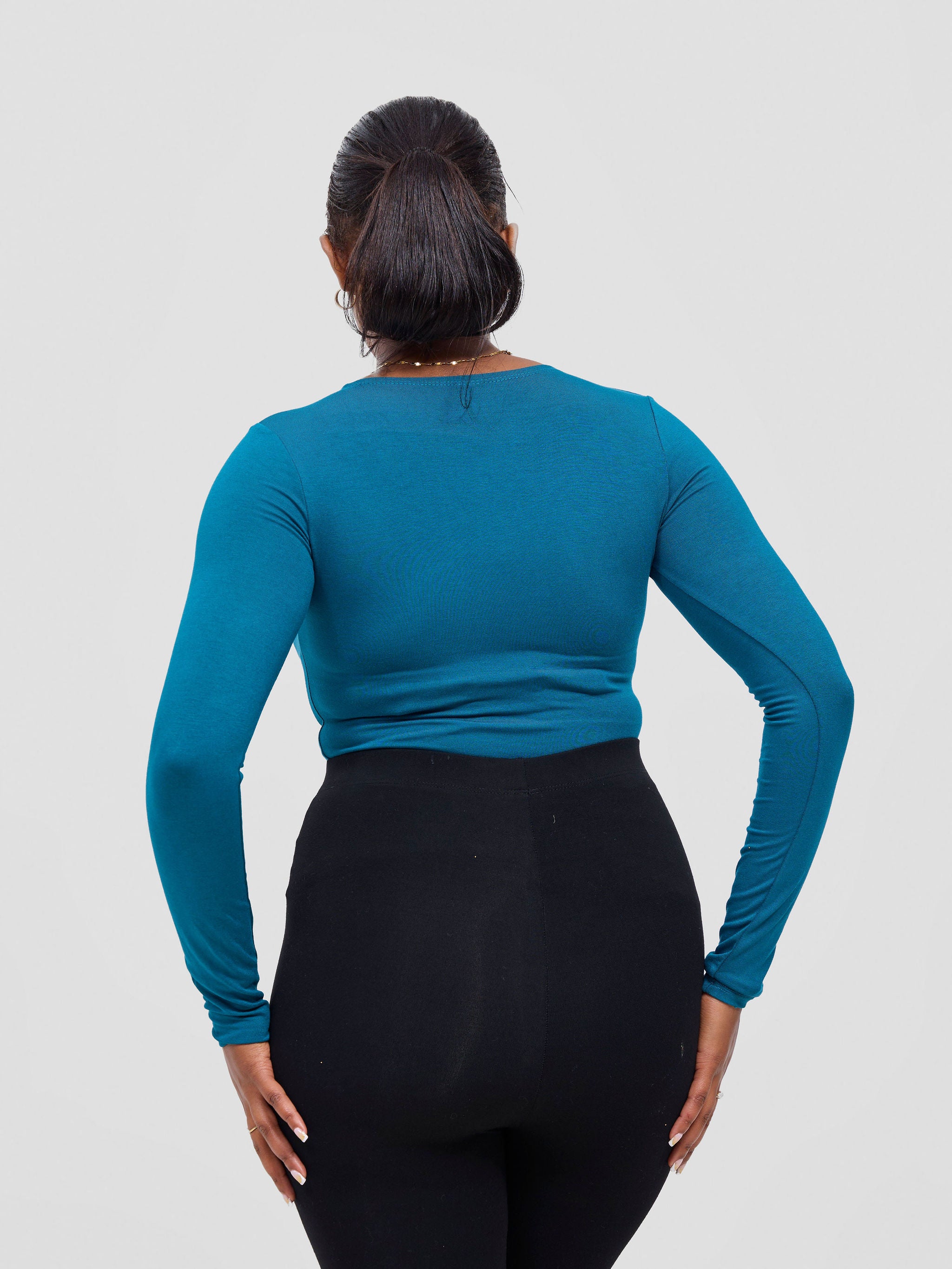 Vivo Basic Long Sleeved Bodysuit - Teal