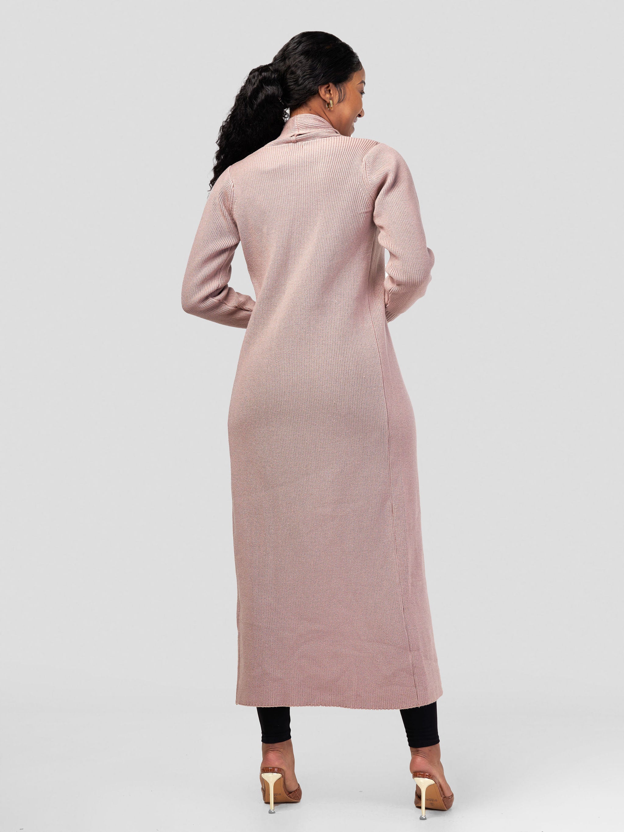Vivo Long Sleeve Maxi Waterfall - Light Taupe